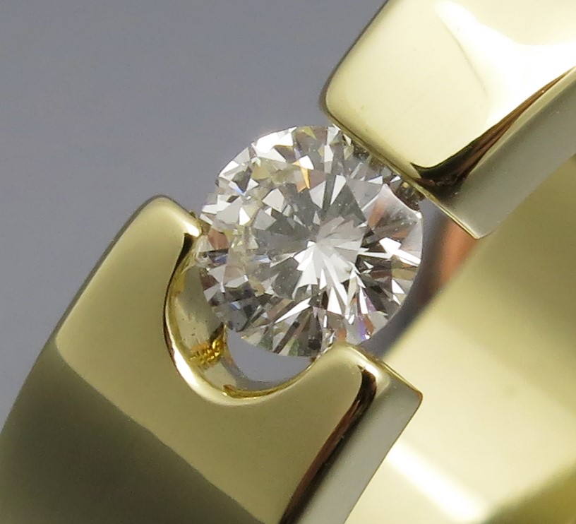 Feiner Brillant Spannring "Arrow" – Bild 6