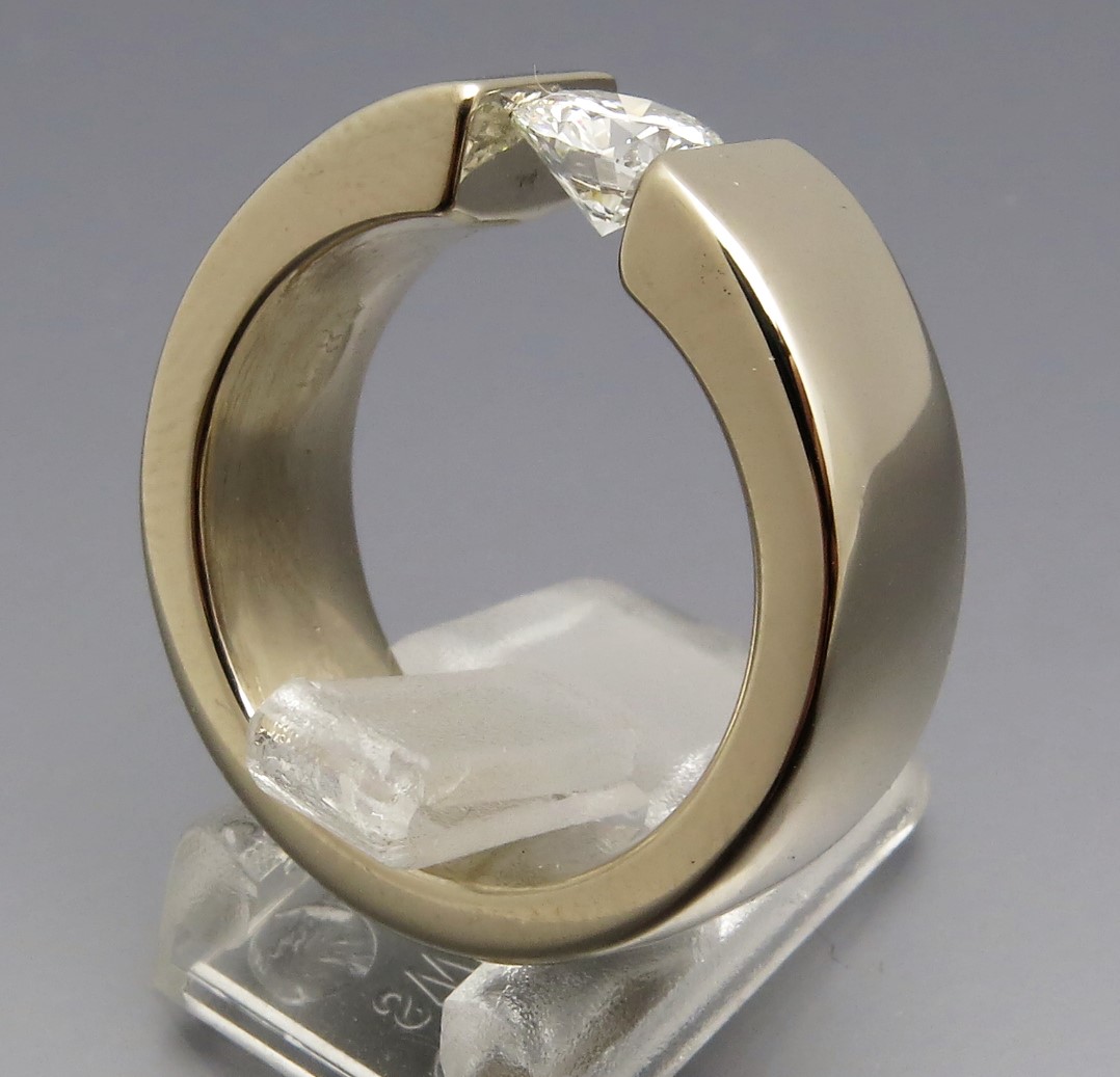 Eleganter Brillant Spannring "Verlauf" – Bild 4