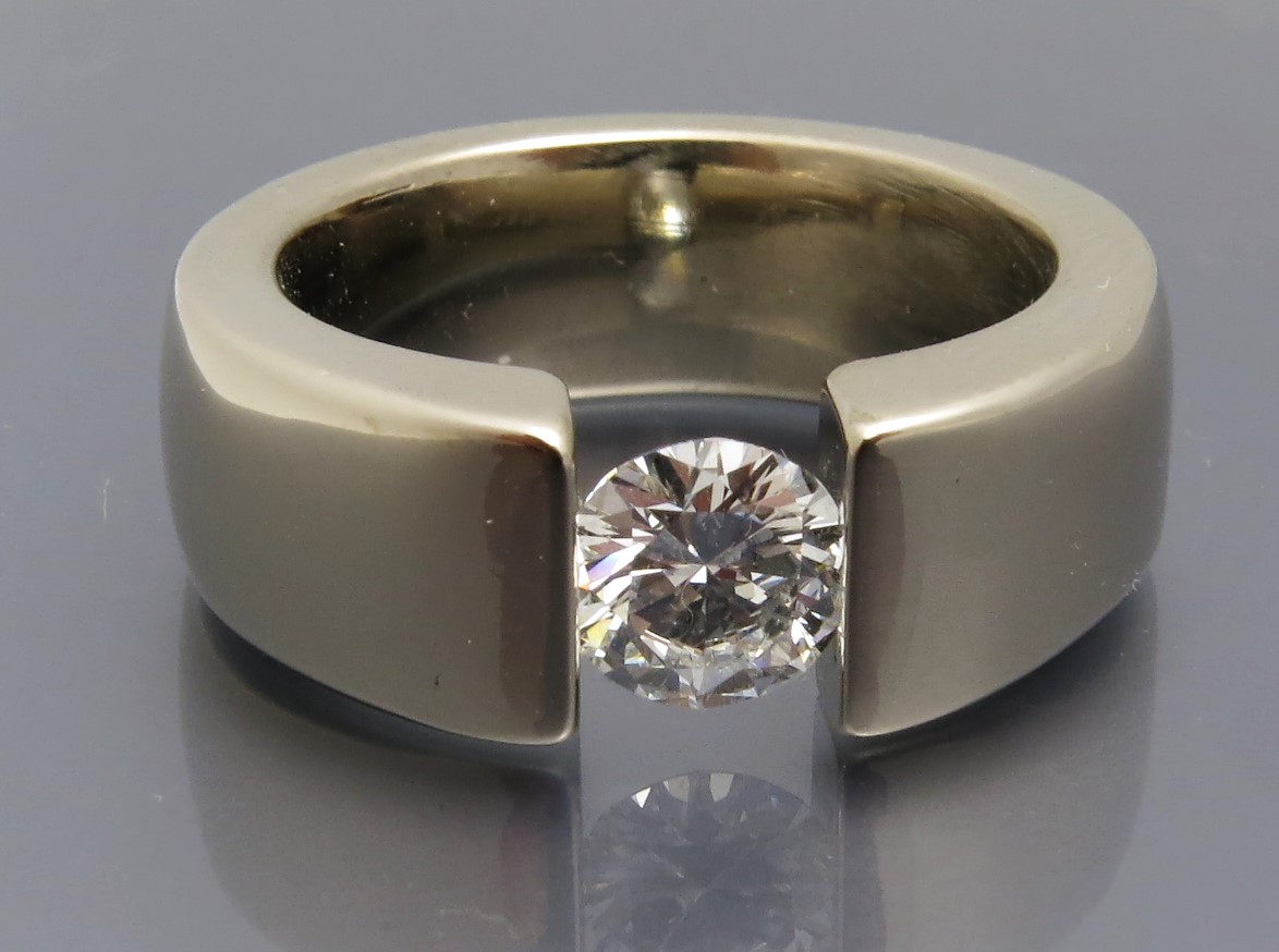 Eleganter Brillant Spannring "Verlauf"