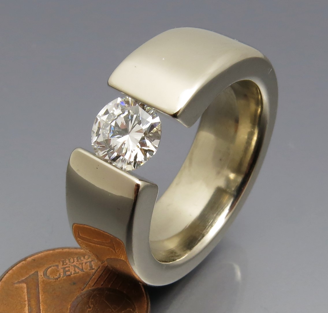 Eleganter Brillant Spannring "Verlauf" – Bild 5