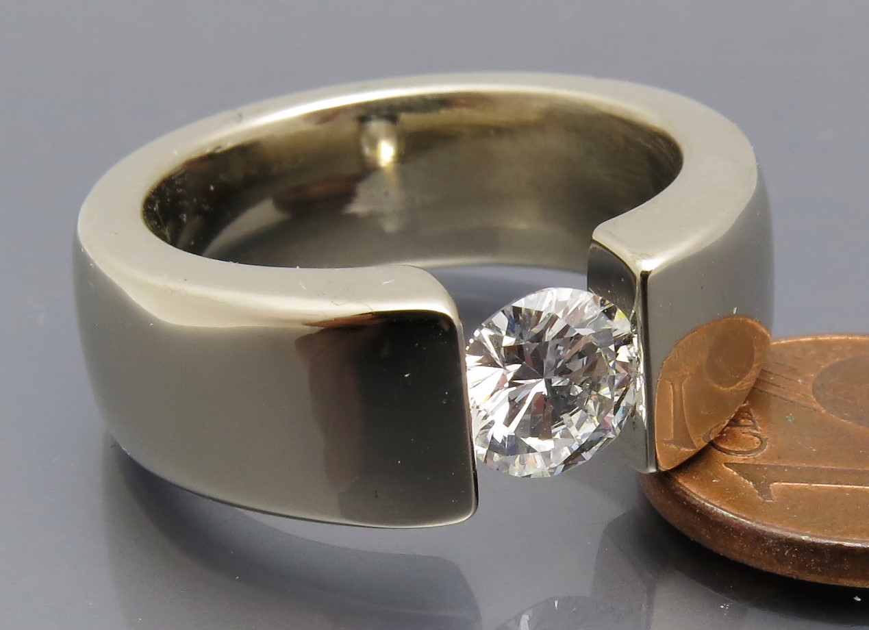 Eleganter Brillant Spannring "Verlauf" – Bild 3