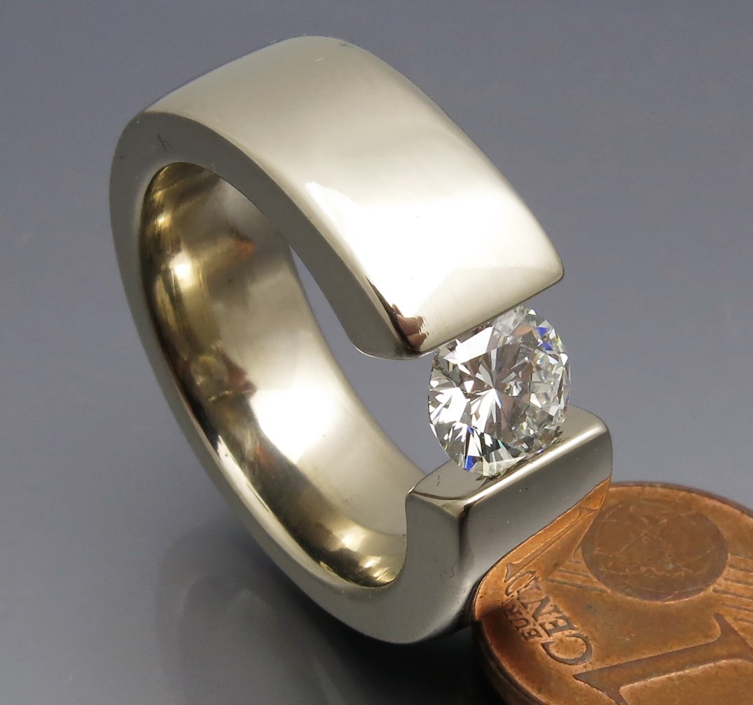 Eleganter Brillant Spannring "Verlauf" – Bild 6
