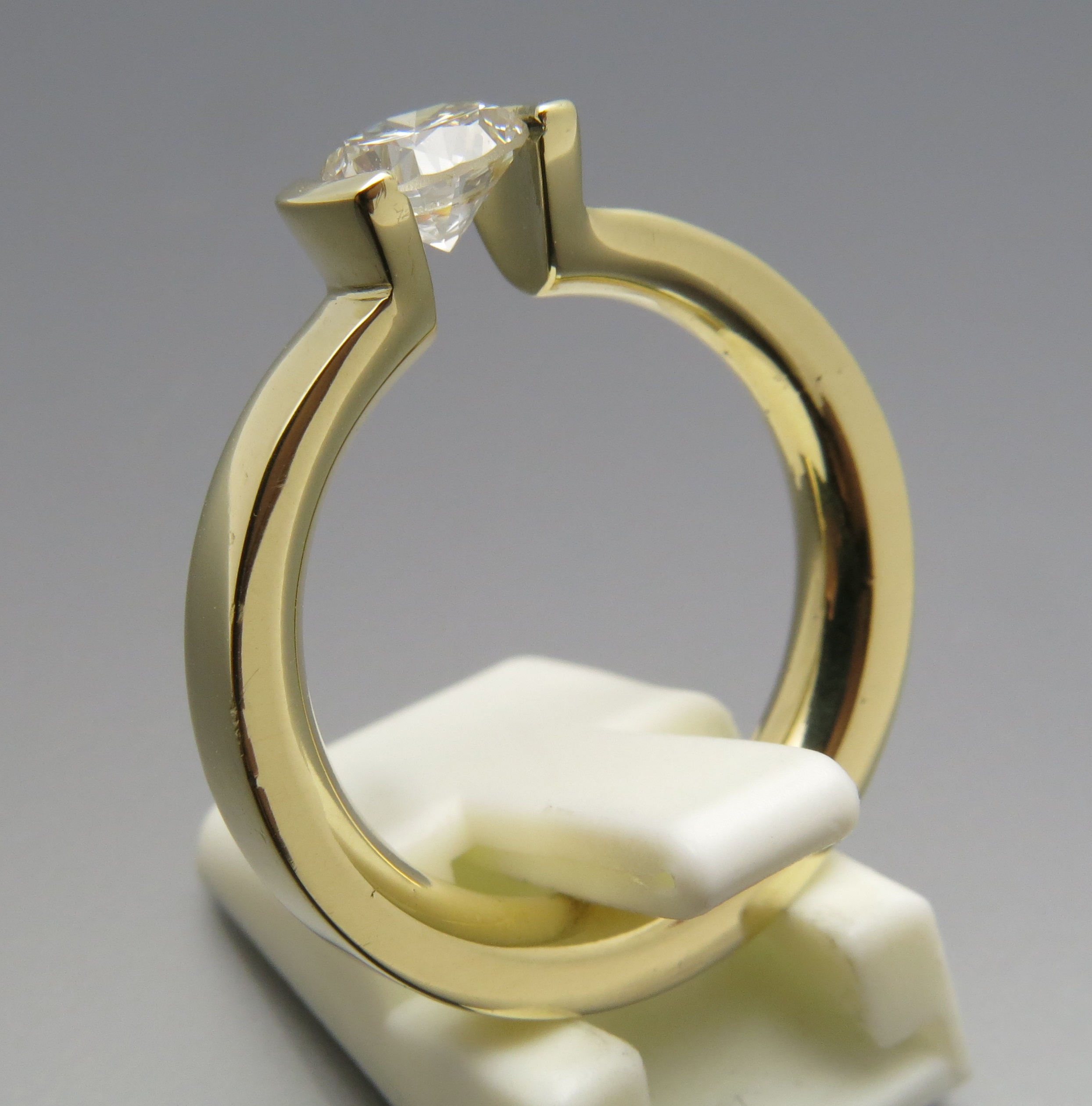 Halbcaräter Brillant Spannring – Bild 3
