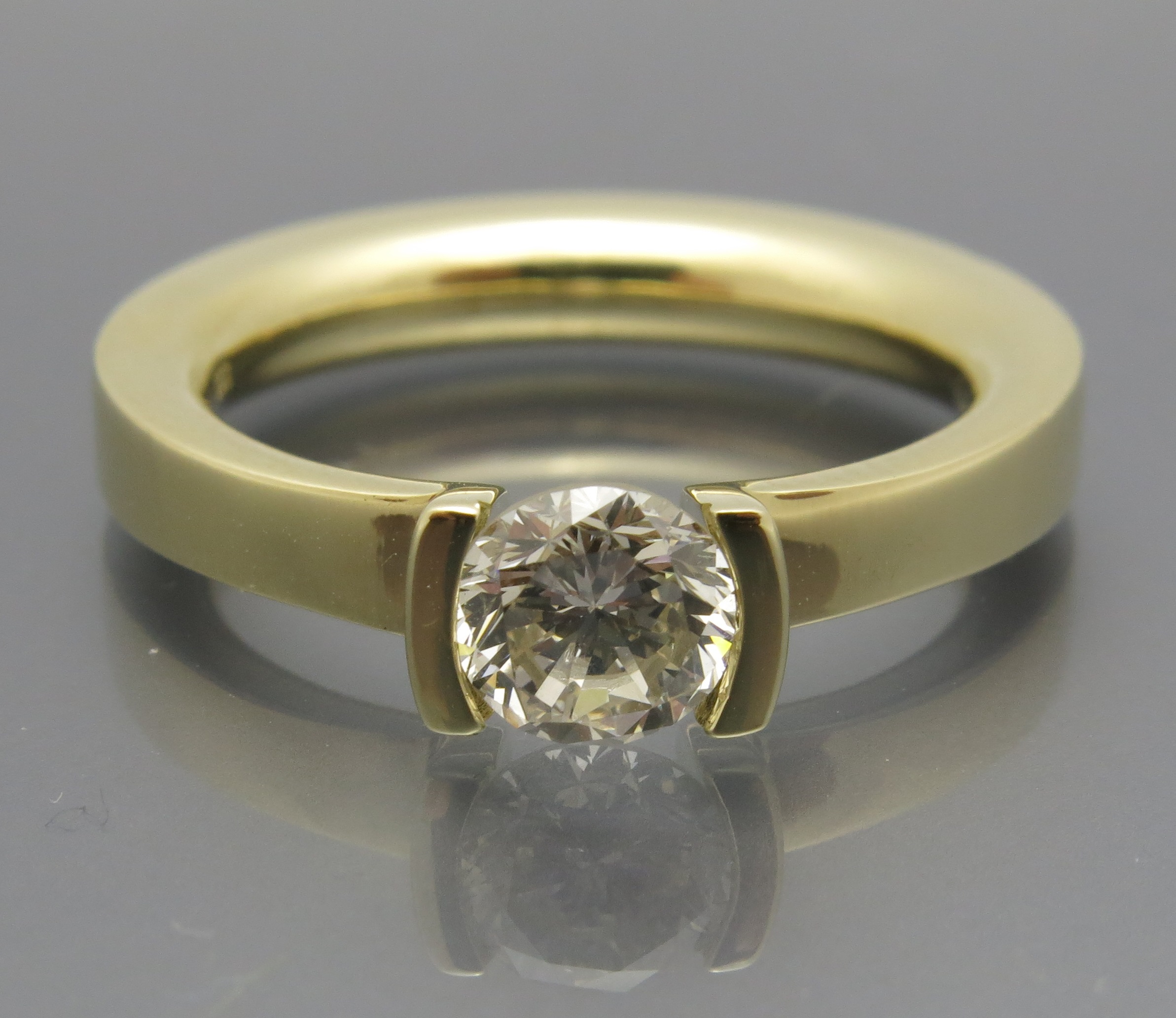 Halbcaräter Brillant Spannring – Bild 6