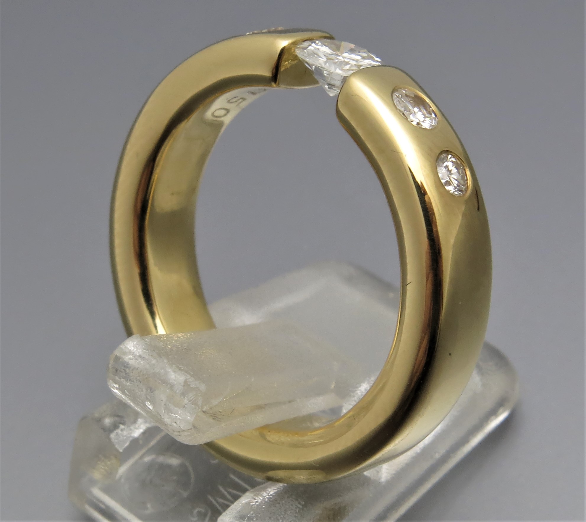 Eleganter Brillant Spannring "Stones" – Bild 4
