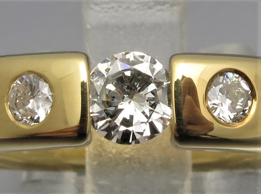 Eleganter Brillant Spannring "Stones" – Bild 5