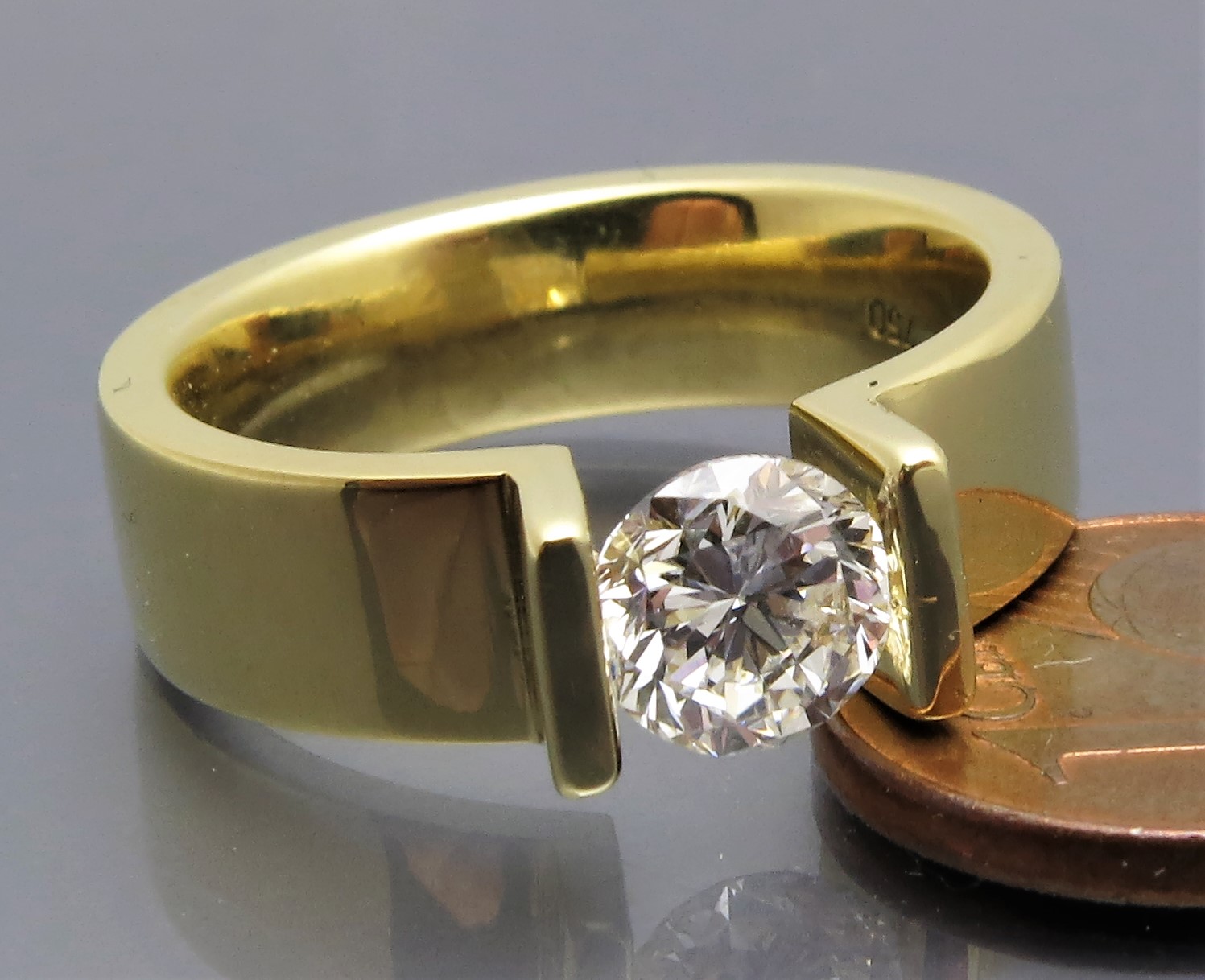 Eleganter Brillant Spannring "Peak" – Bild 3