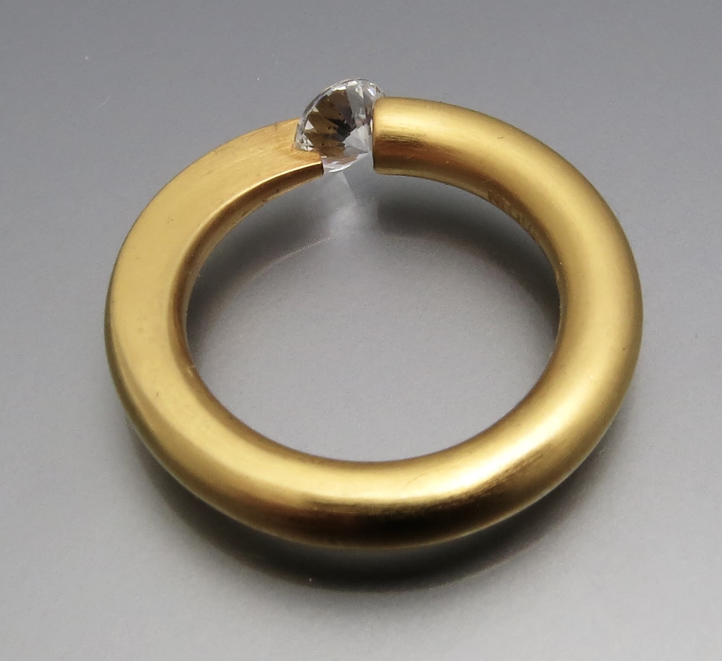 Eleganter Brillant Spannring "Slim" – Bild 2