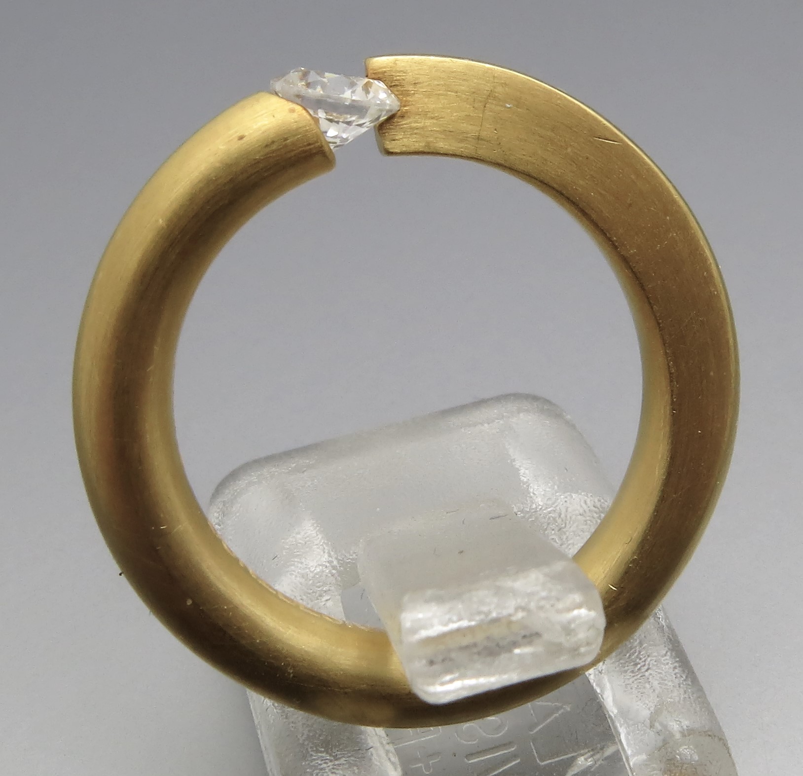 Eleganter Brillant Spannring "Slim" – Bild 6