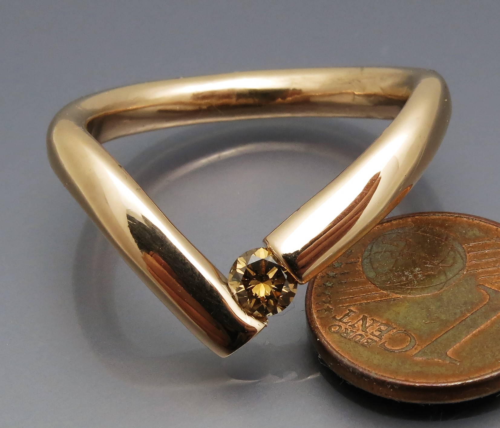 Individueller Brillant Spannring "Curves" – Bild 3