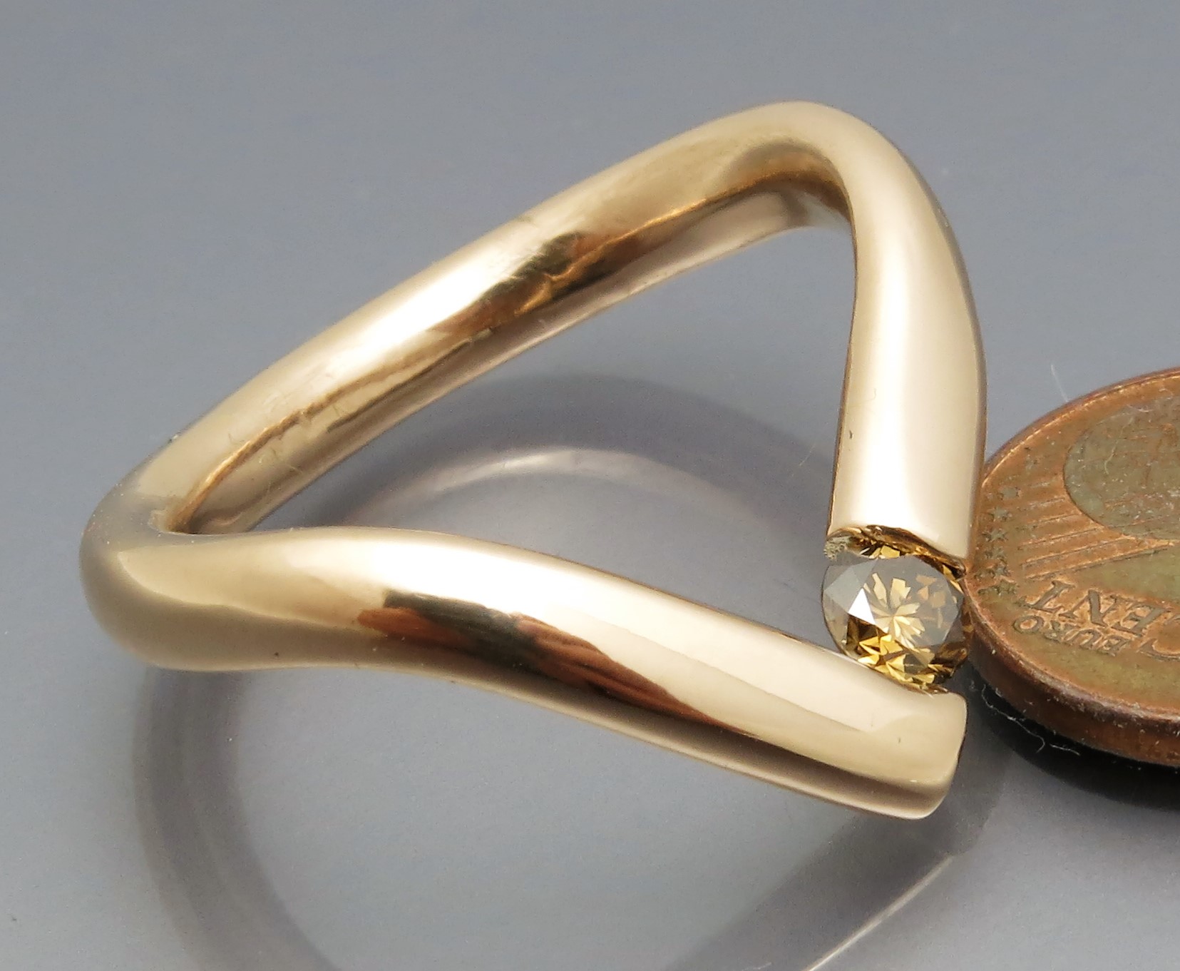 Individueller Brillant Spannring "Curves" – Bild 9