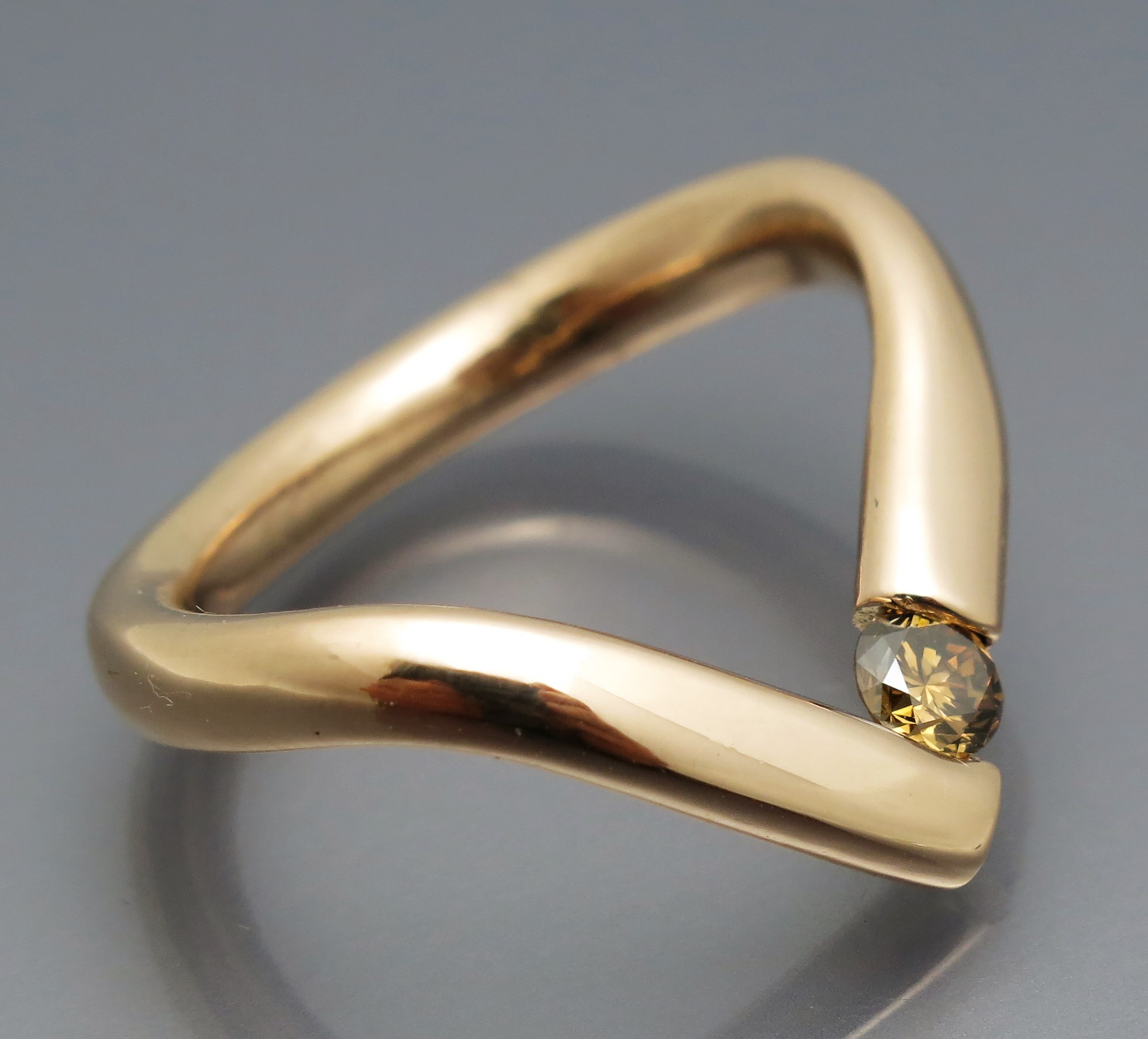 Individueller Brillant Spannring "Curves" – Bild 2