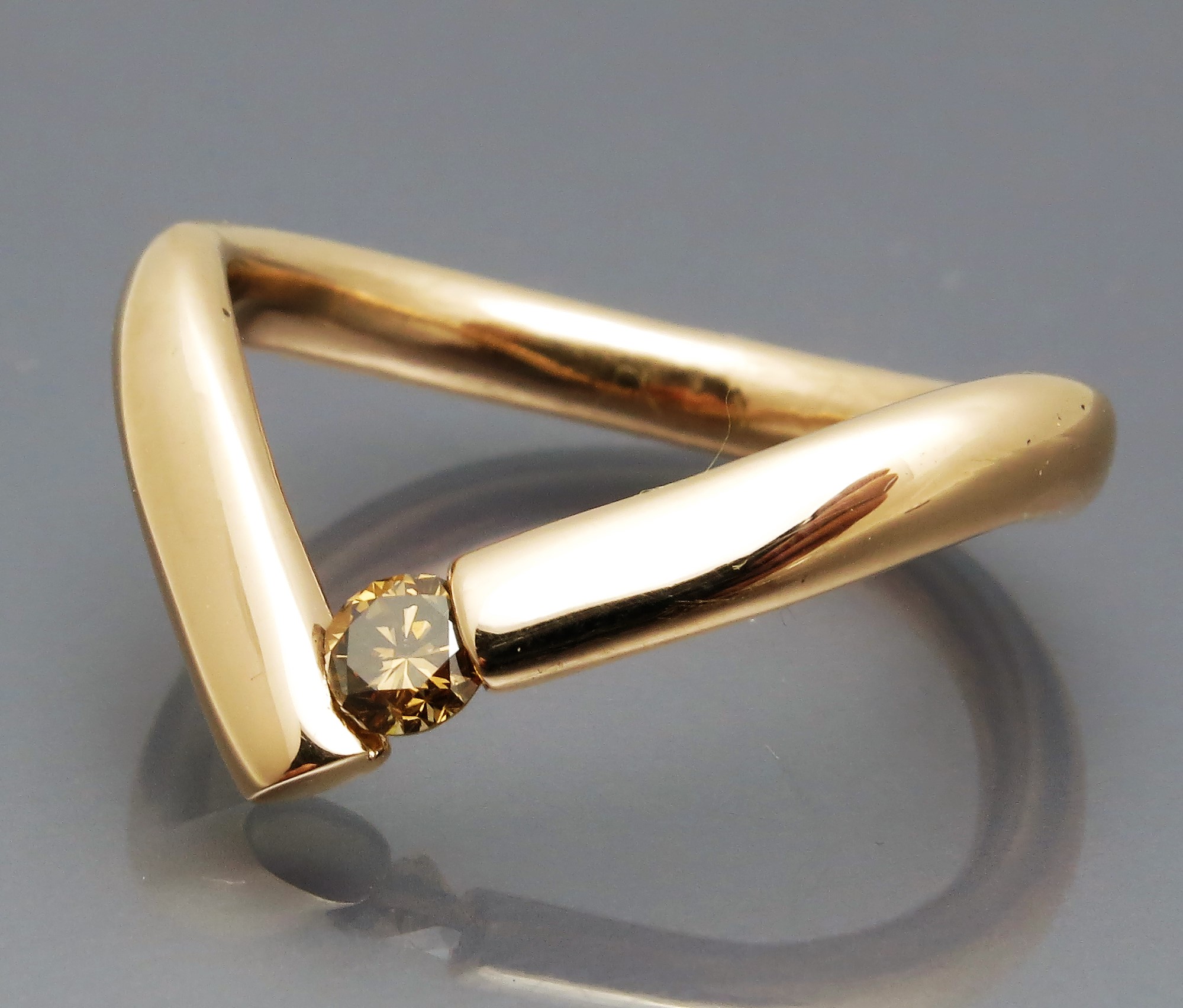 Individueller Brillant Spannring "Curves" – Bild 5
