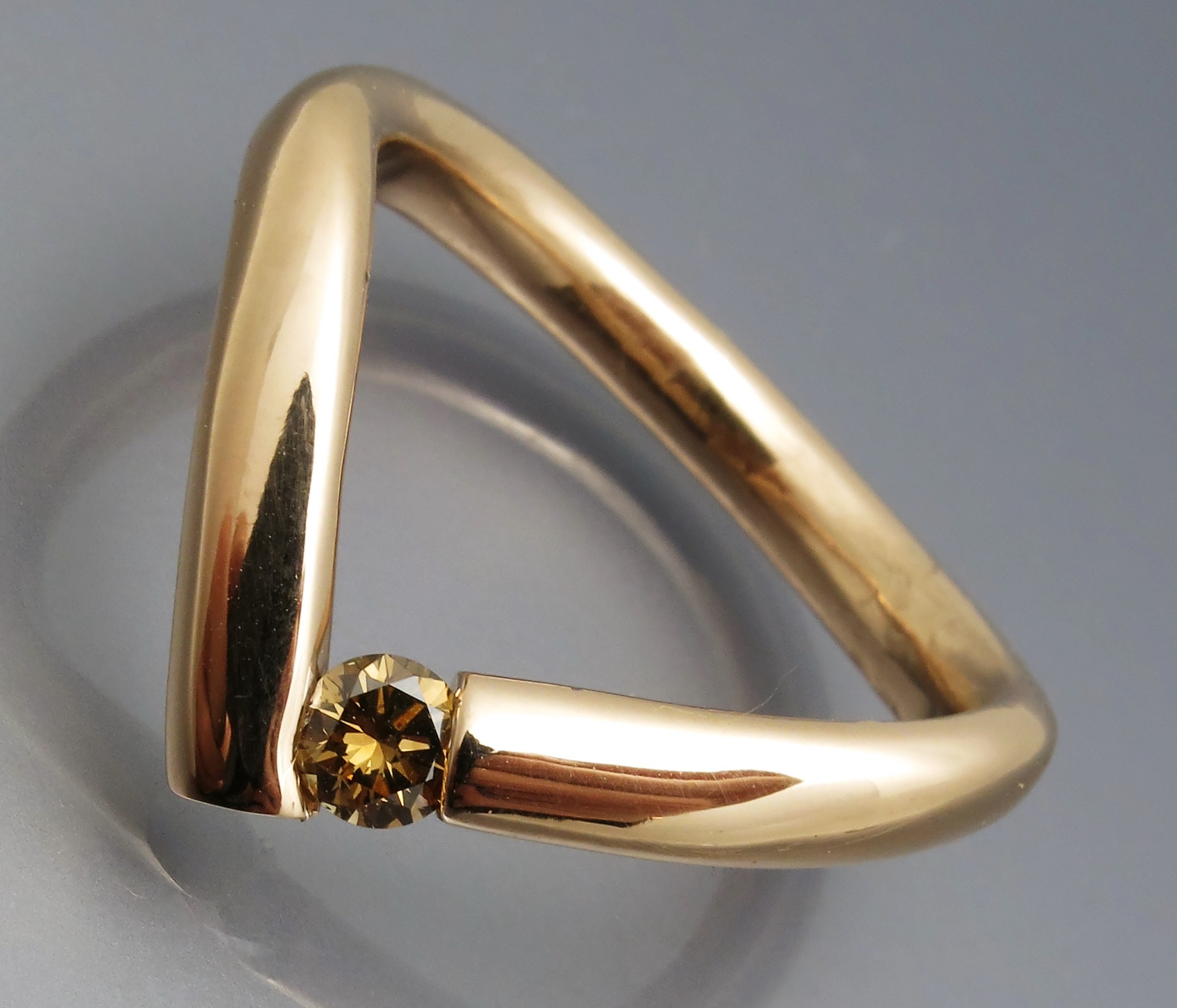 Individueller Brillant Spannring "Curves" – Bild 6