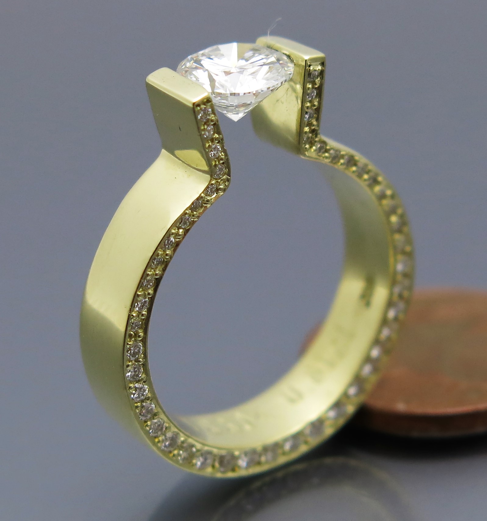 Eleganter Brillant Spannring "Peak" – Bild 2