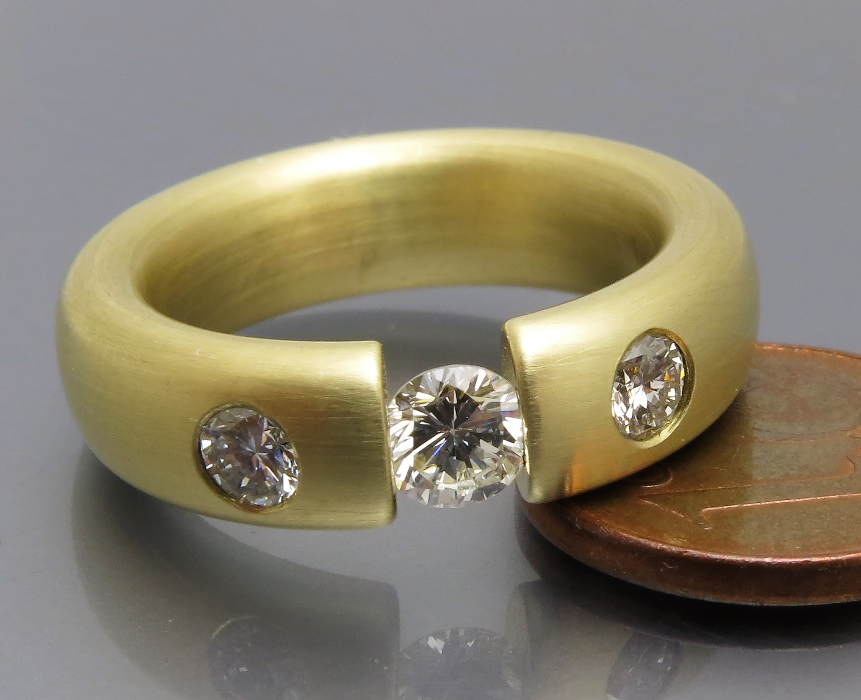 Eleganter Brillant Spannring "Stones" – Bild 5
