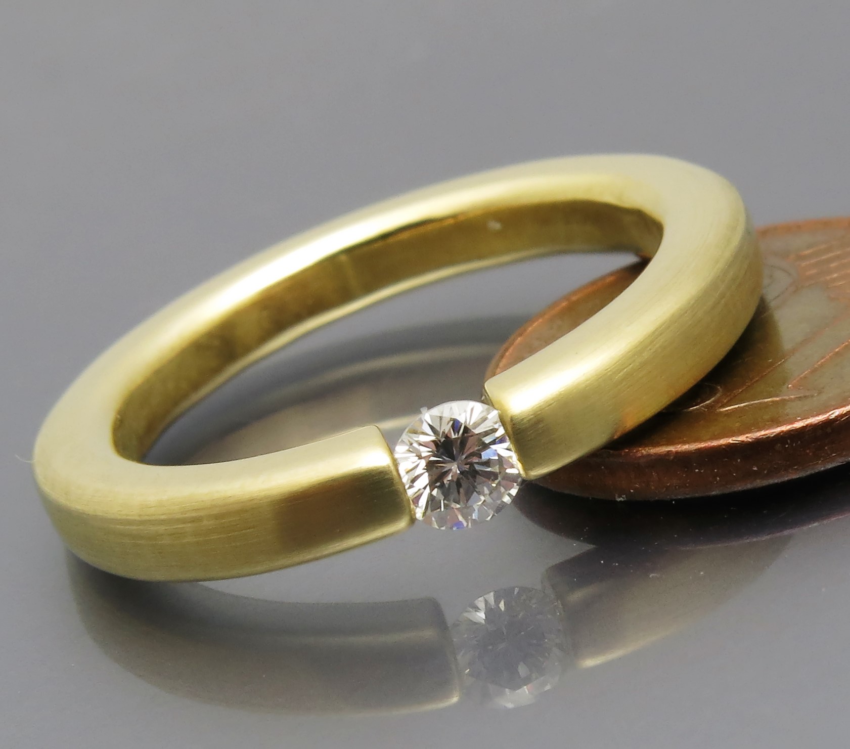 Zeitloser Brillant Spannring - Klassiker – Bild 5