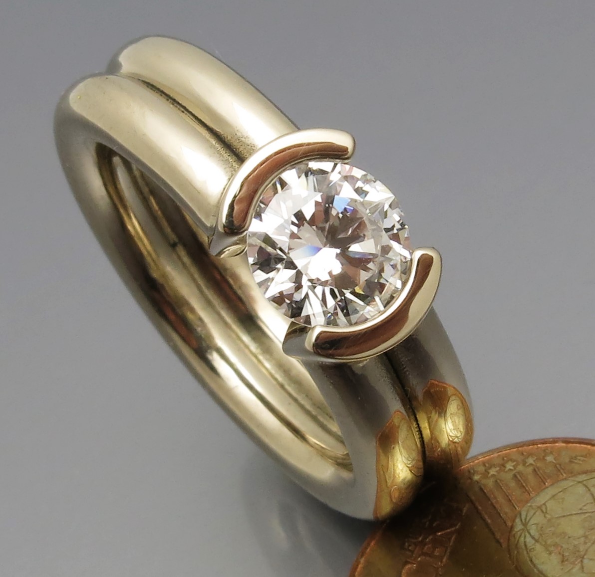 Eleganter Brillant Spannring "Peak" – Bild 8