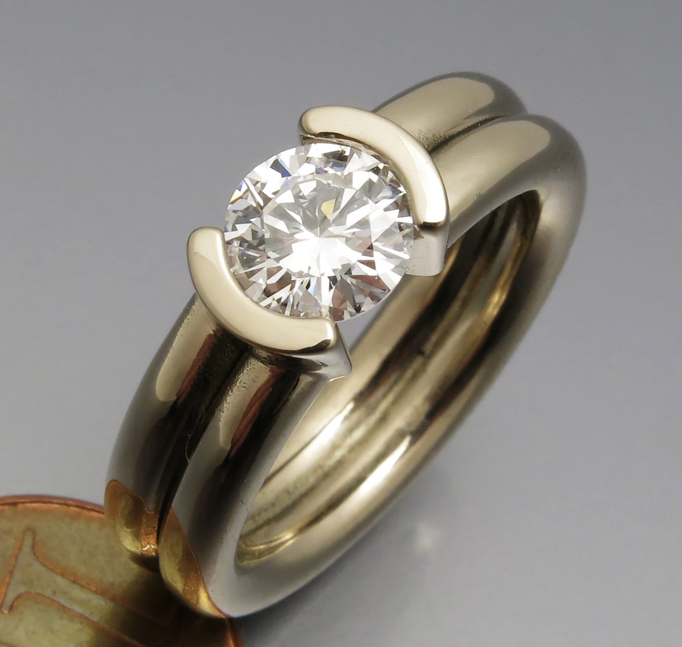 Eleganter Brillant Spannring "Peak" – Bild 2