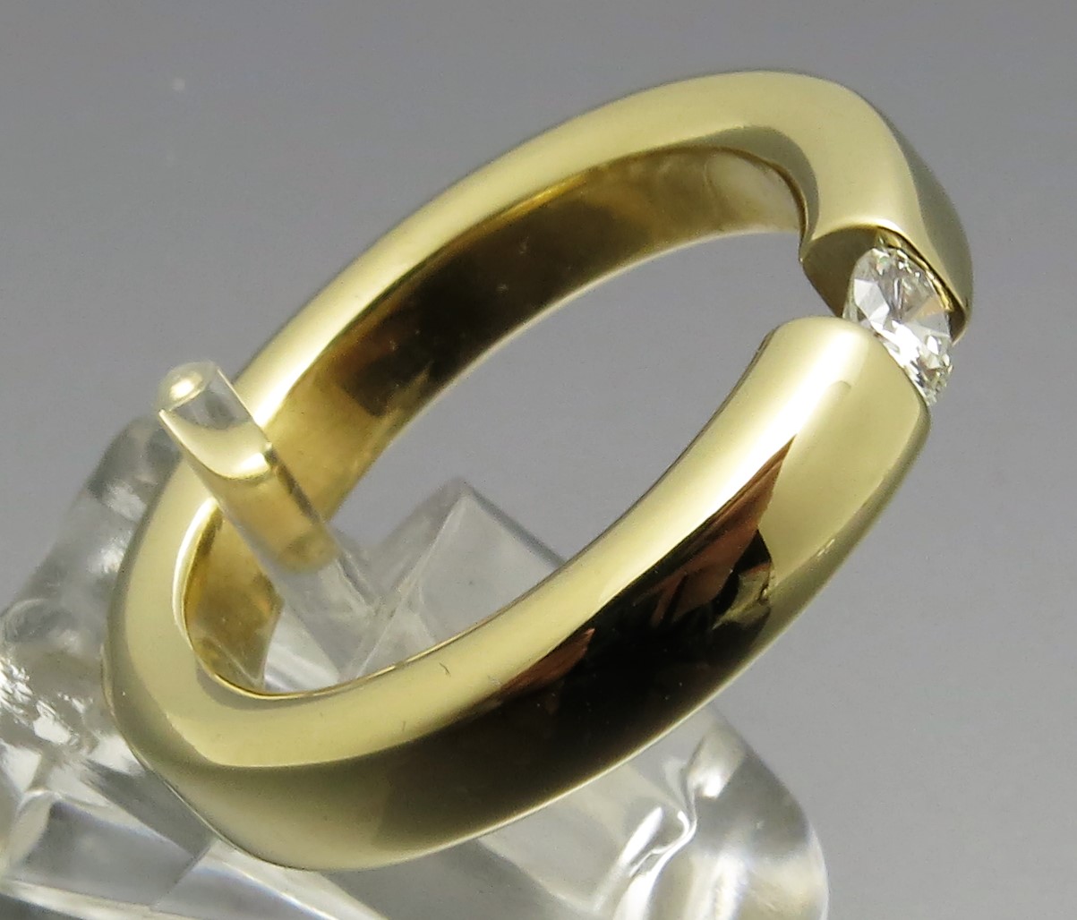 Feiner Brillant Spannring - Klassiker – Bild 3