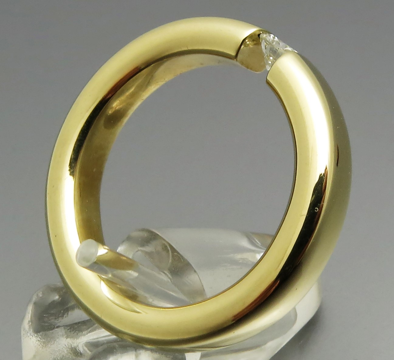 Feiner Brillant Spannring - Klassiker – Bild 4