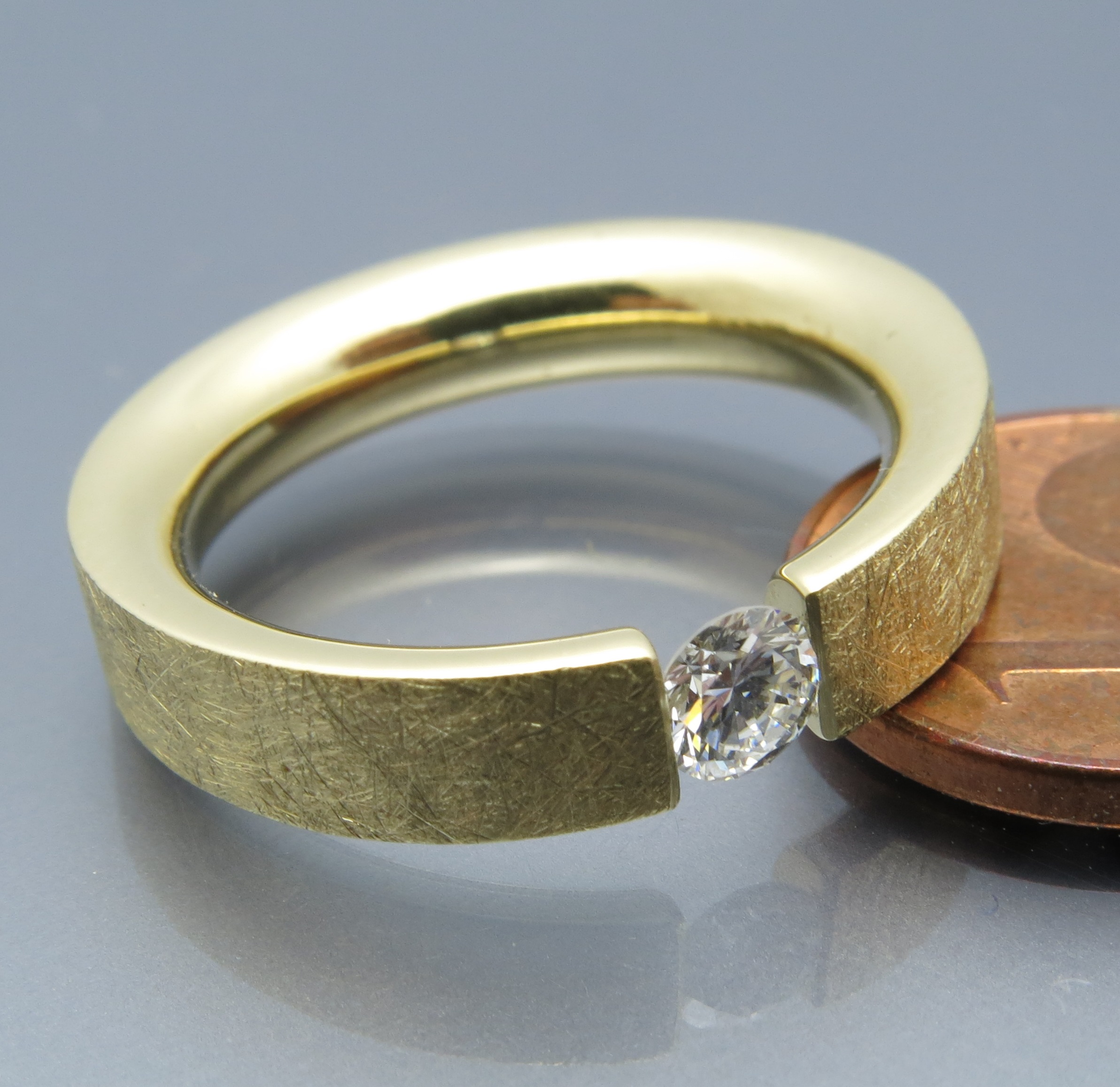 Feiner Brillant Spannring – Bild 5
