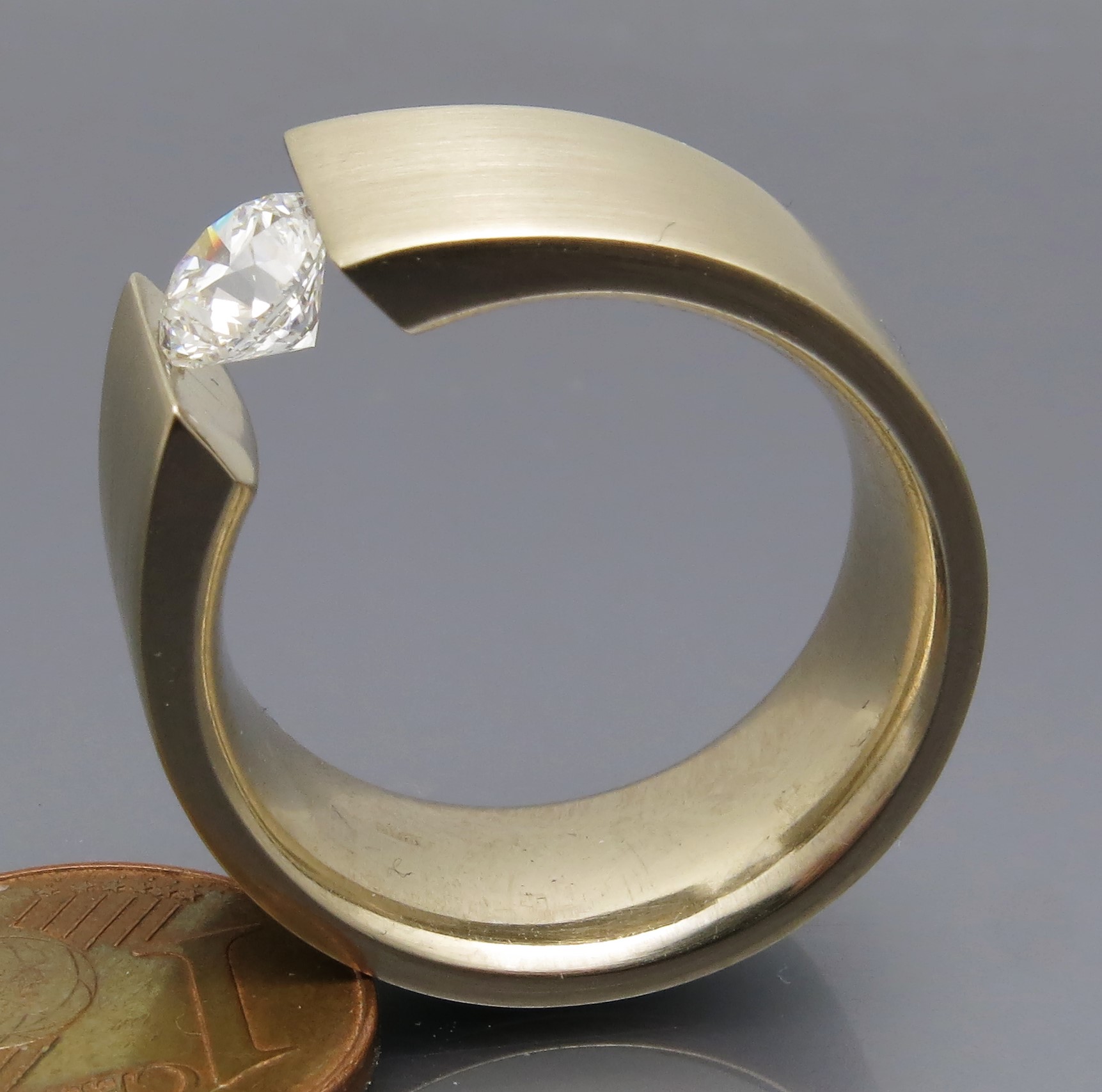 Feinster RIVER D Brillant Spannring – Bild 5