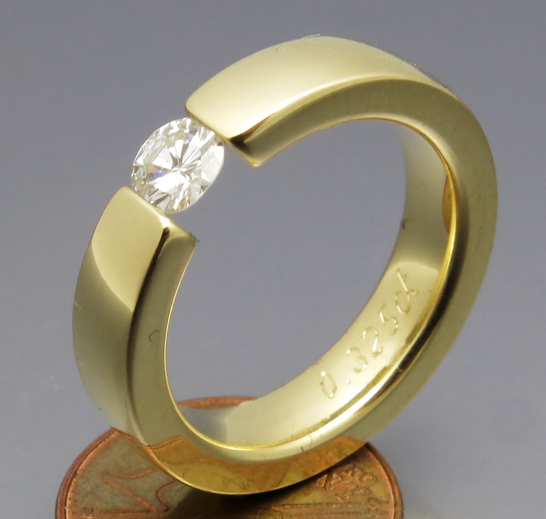 Zeitloser Brillant Spannring - Klassiker – Bild 3