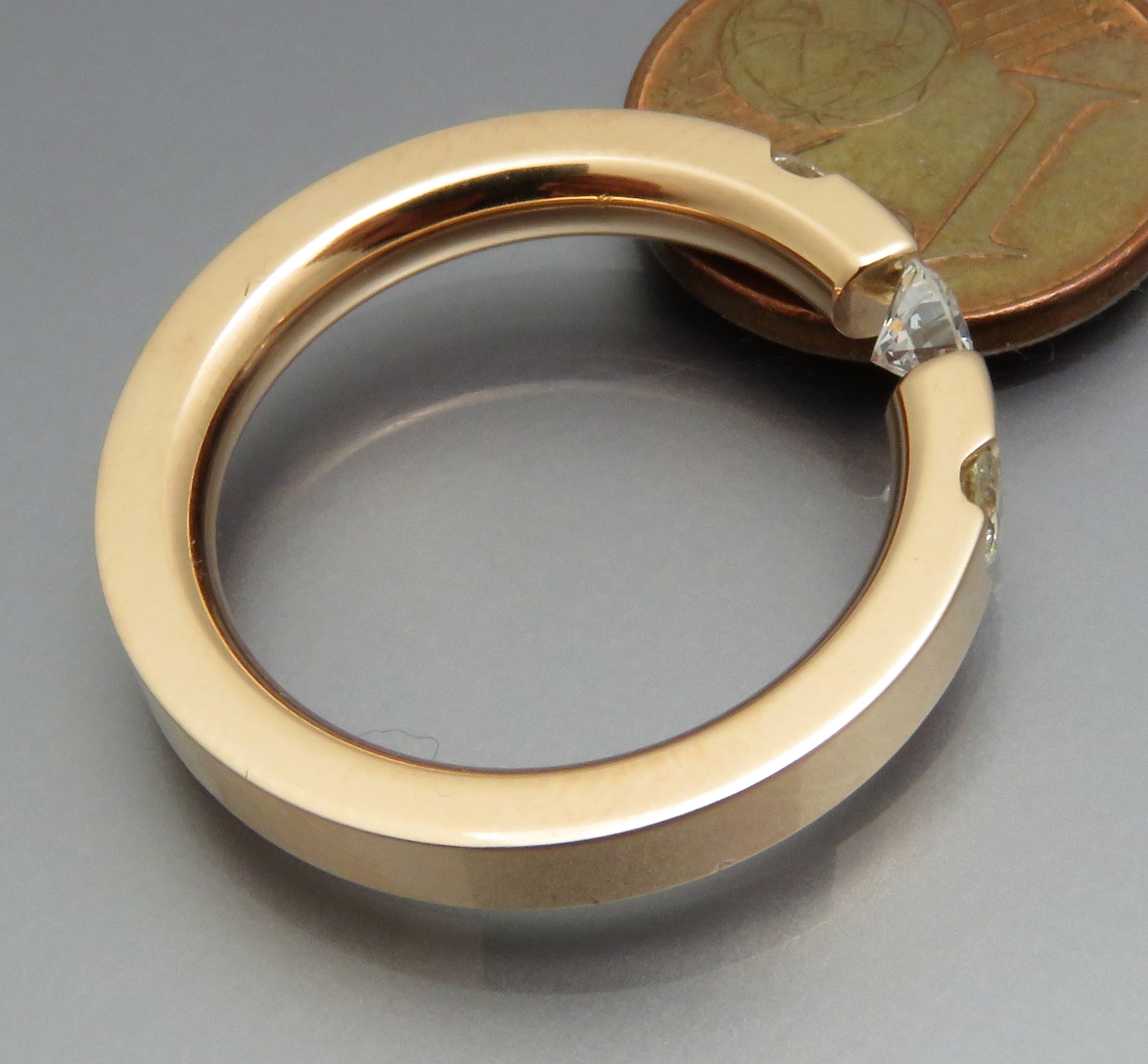 Eleganter Brillant Spannring "Stones" – Bild 10