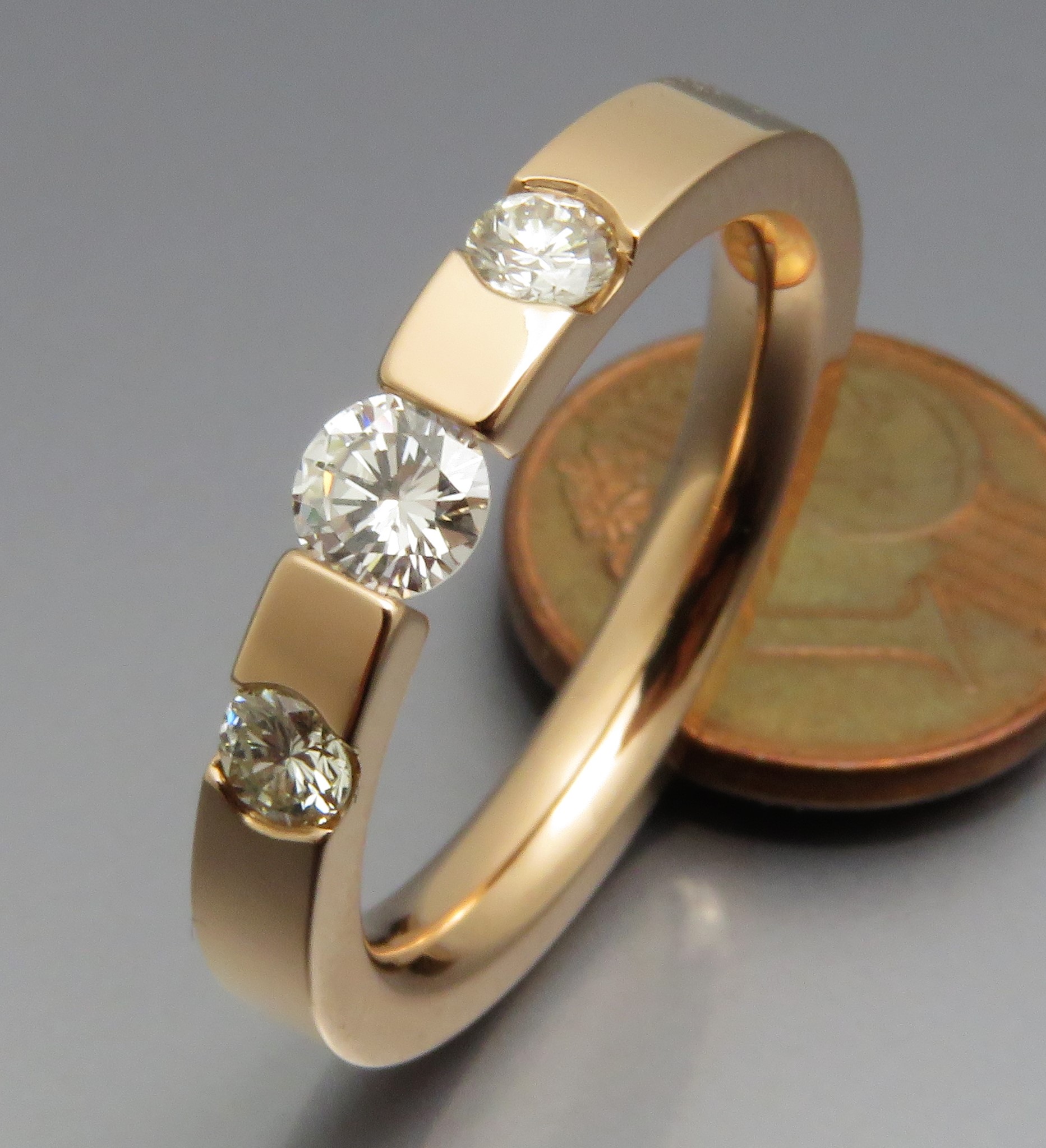 Eleganter Brillant Spannring "Stones" – Bild 5