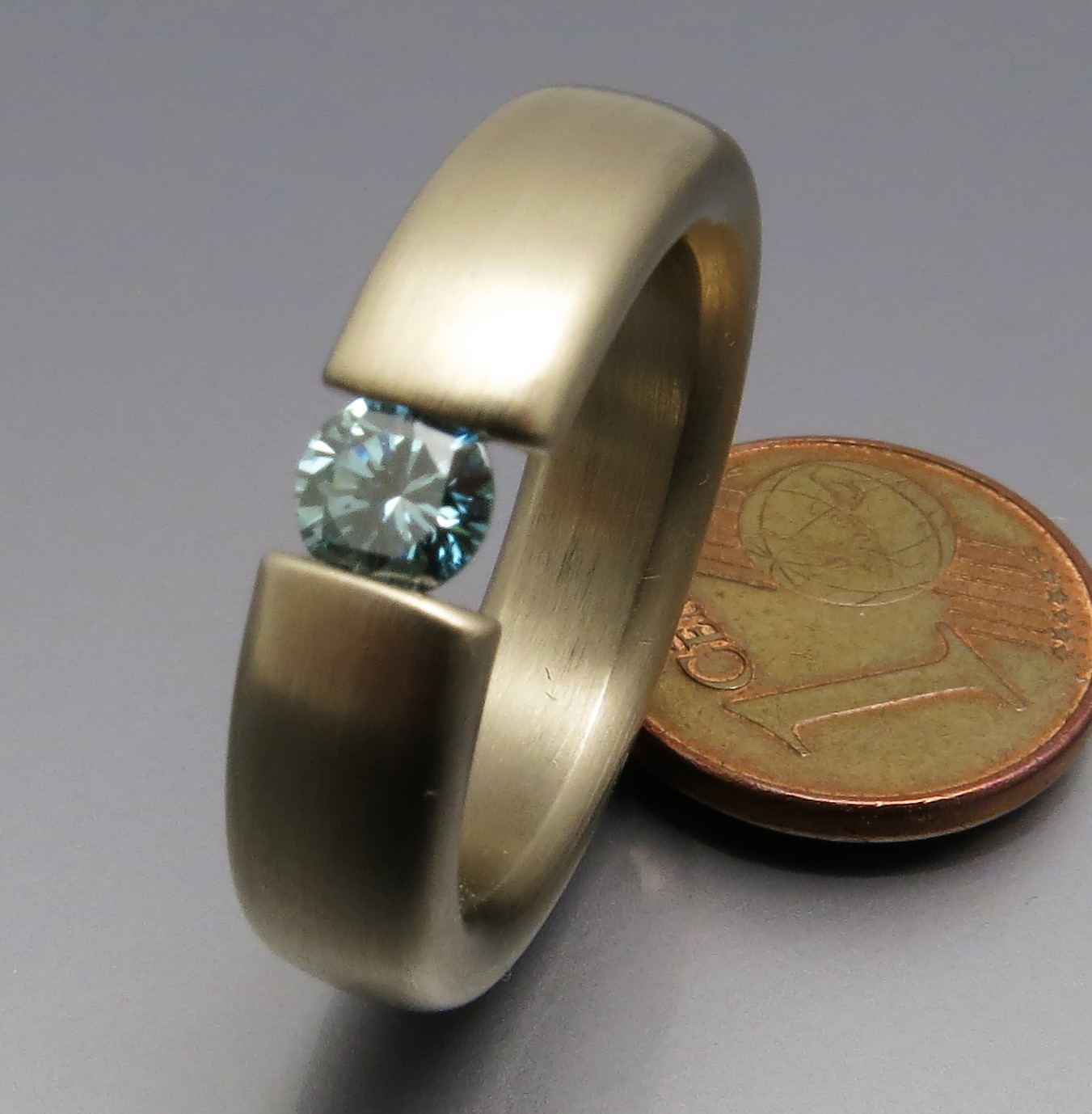 Mächtiger Brillant Spannring "Color" – Bild 5