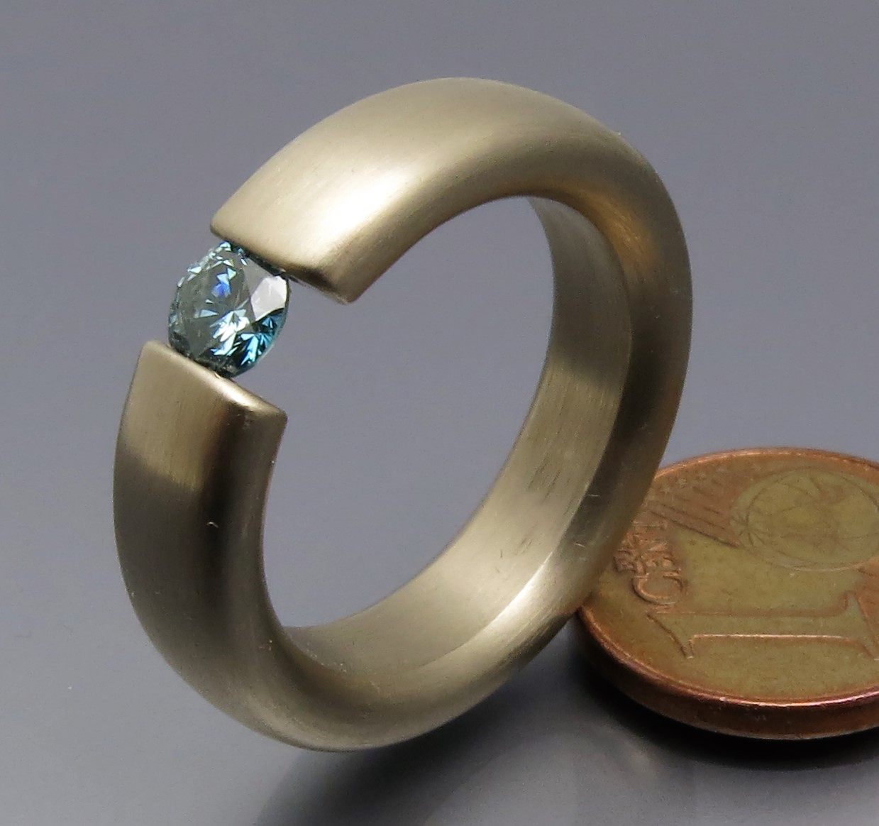 Mächtiger Brillant Spannring "Color" – Bild 6