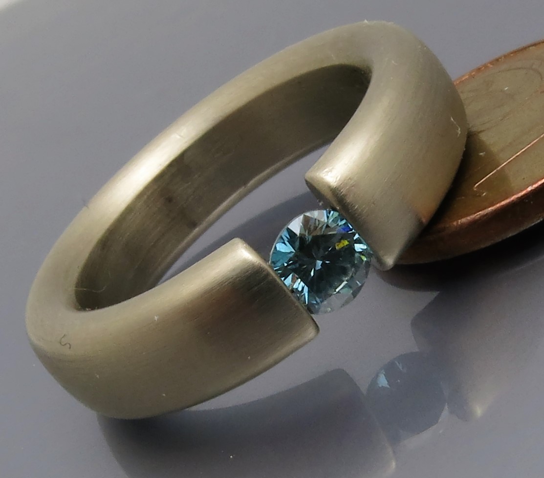 Mächtiger Brillant Spannring "Color" – Bild 9