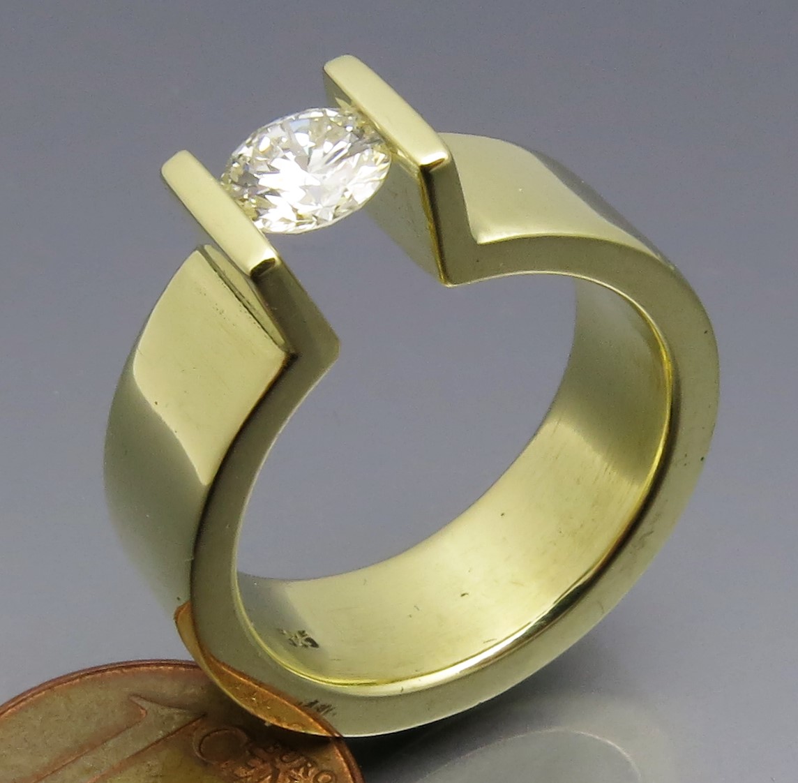 Toller Brillant Spannring "Peak" – Bild 2
