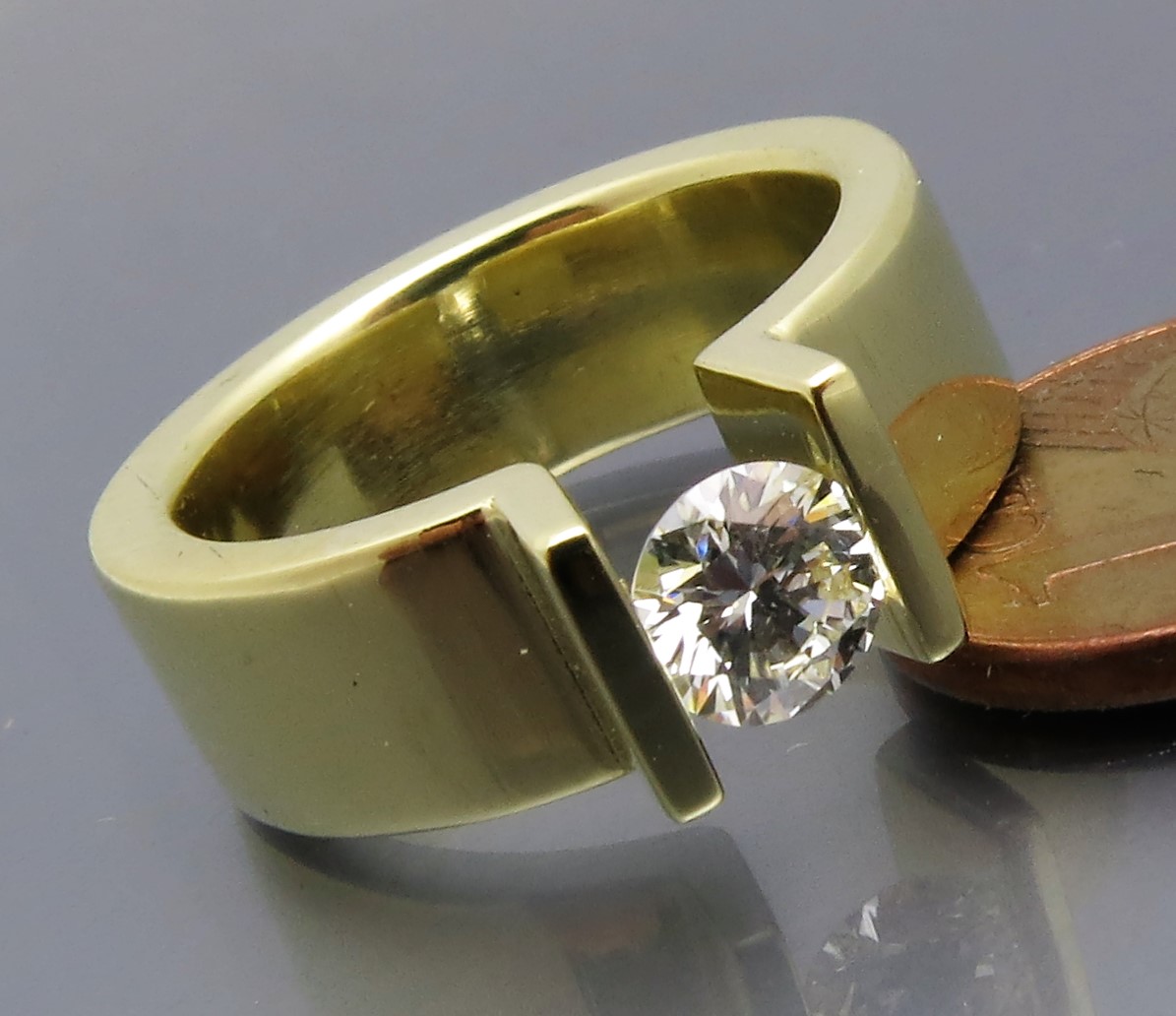 Toller Brillant Spannring "Peak" – Bild 5