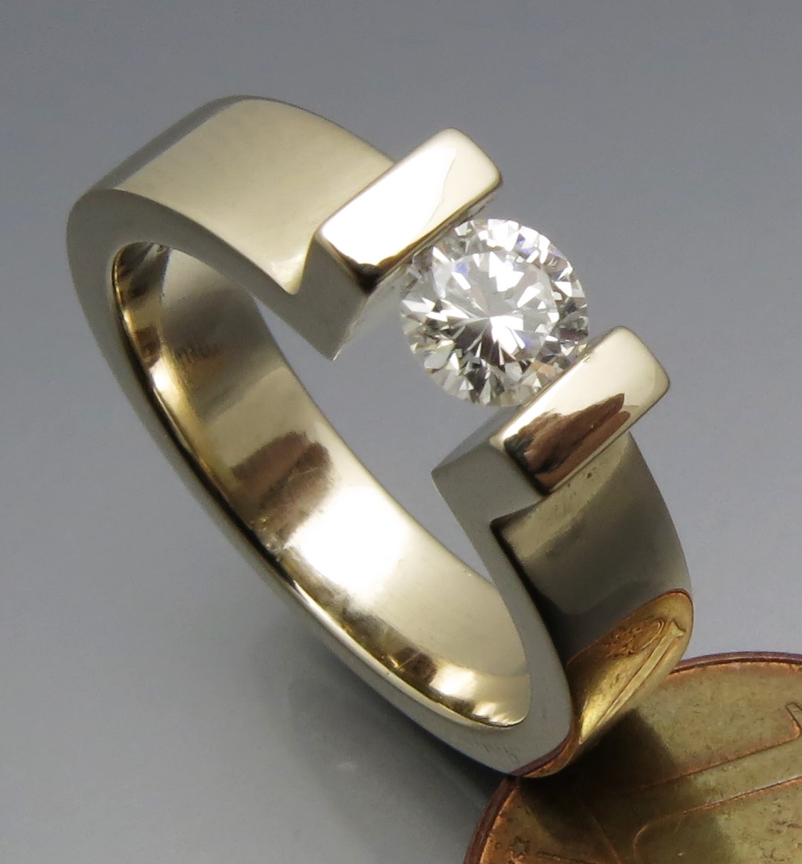 Eleganter Brillant Spannring "Peak" – Bild 2