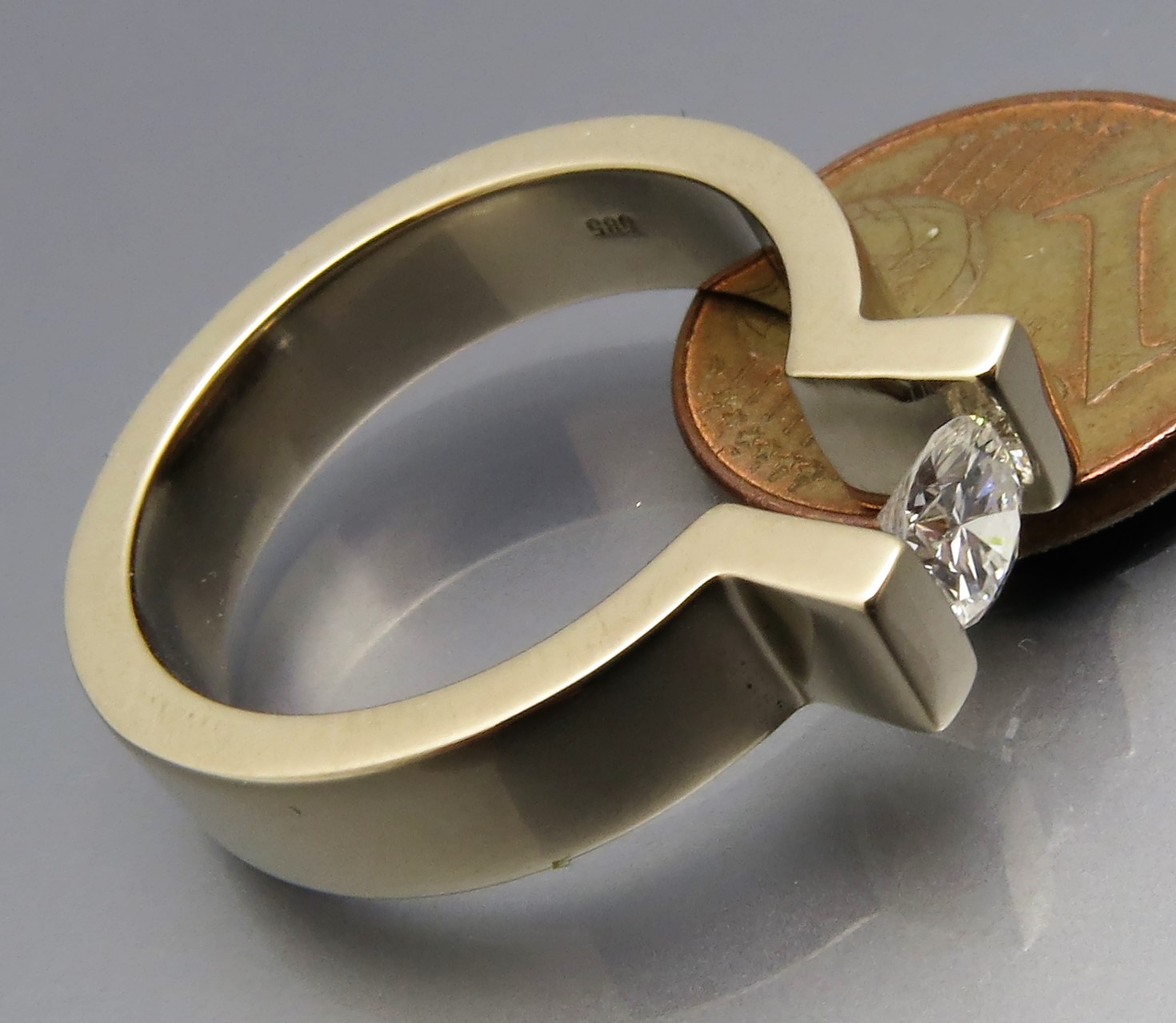 Eleganter Brillant Spannring "Peak" – Bild 3