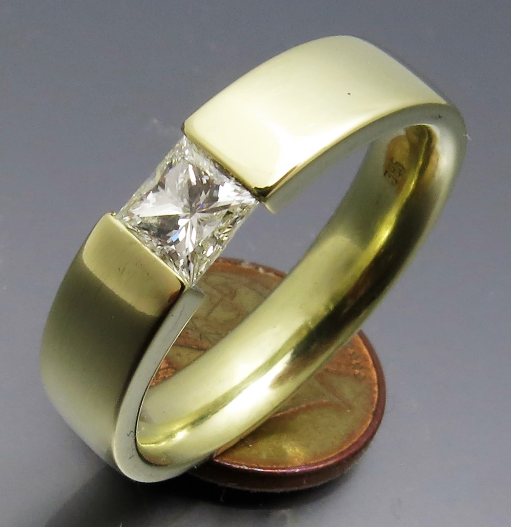 Eleganter Diamant Spannring "Verlauf" – Bild 6