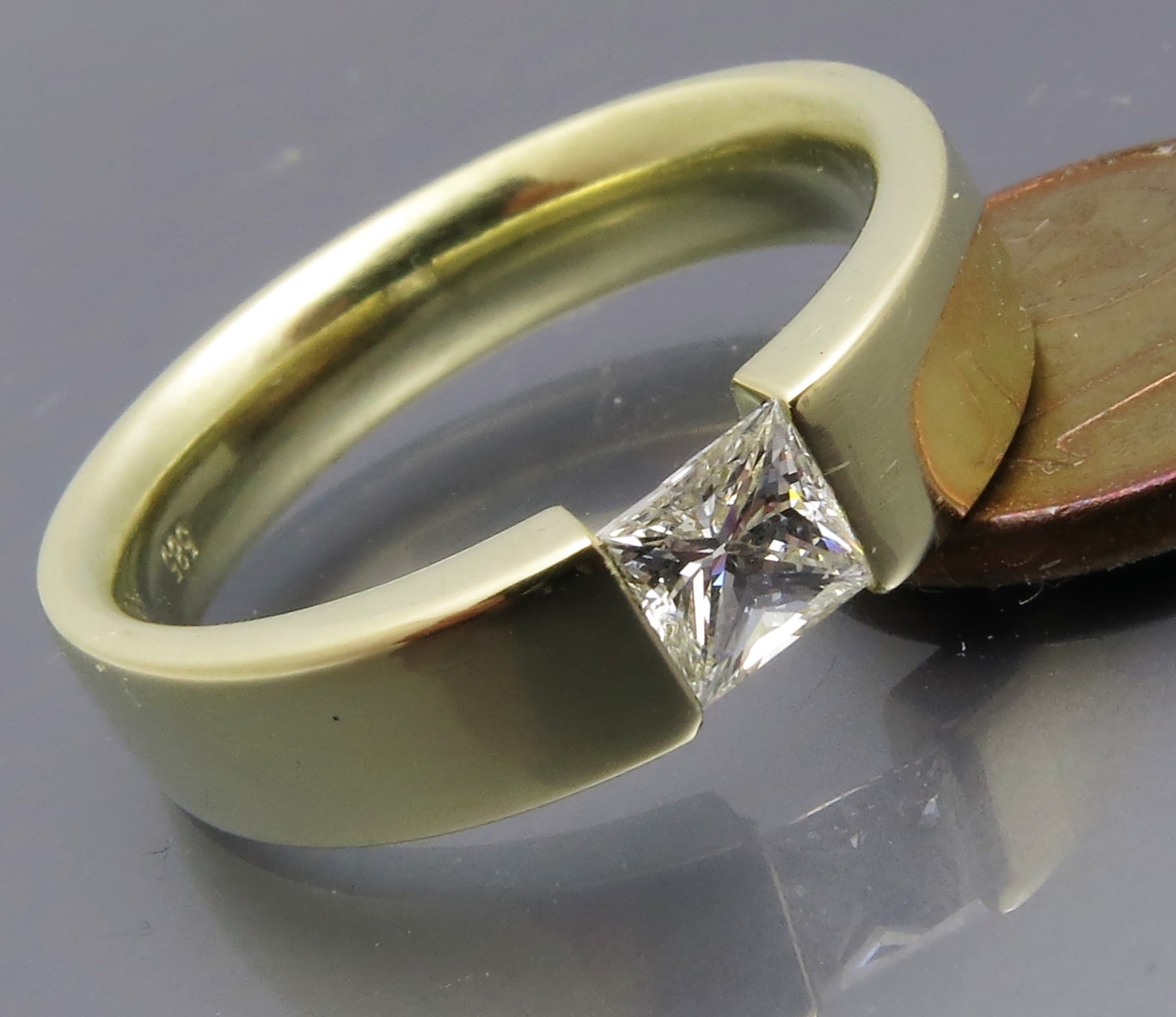 Eleganter Diamant Spannring "Verlauf" – Bild 3