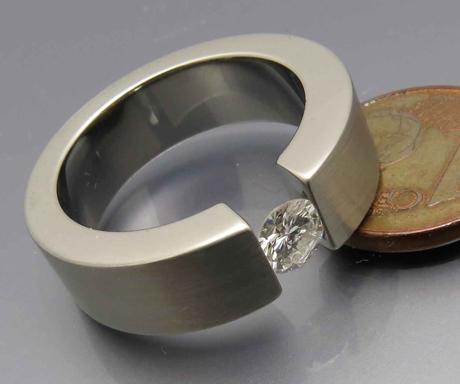 Massiver Brillant Spannring "Verlauf" – Bild 5