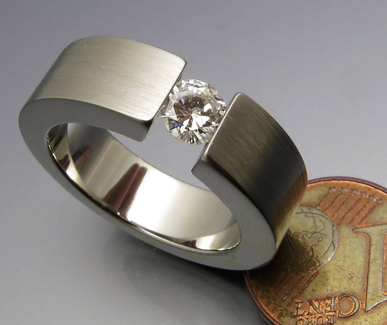 Massiver Brillant Spannring "Verlauf" – Bild 6