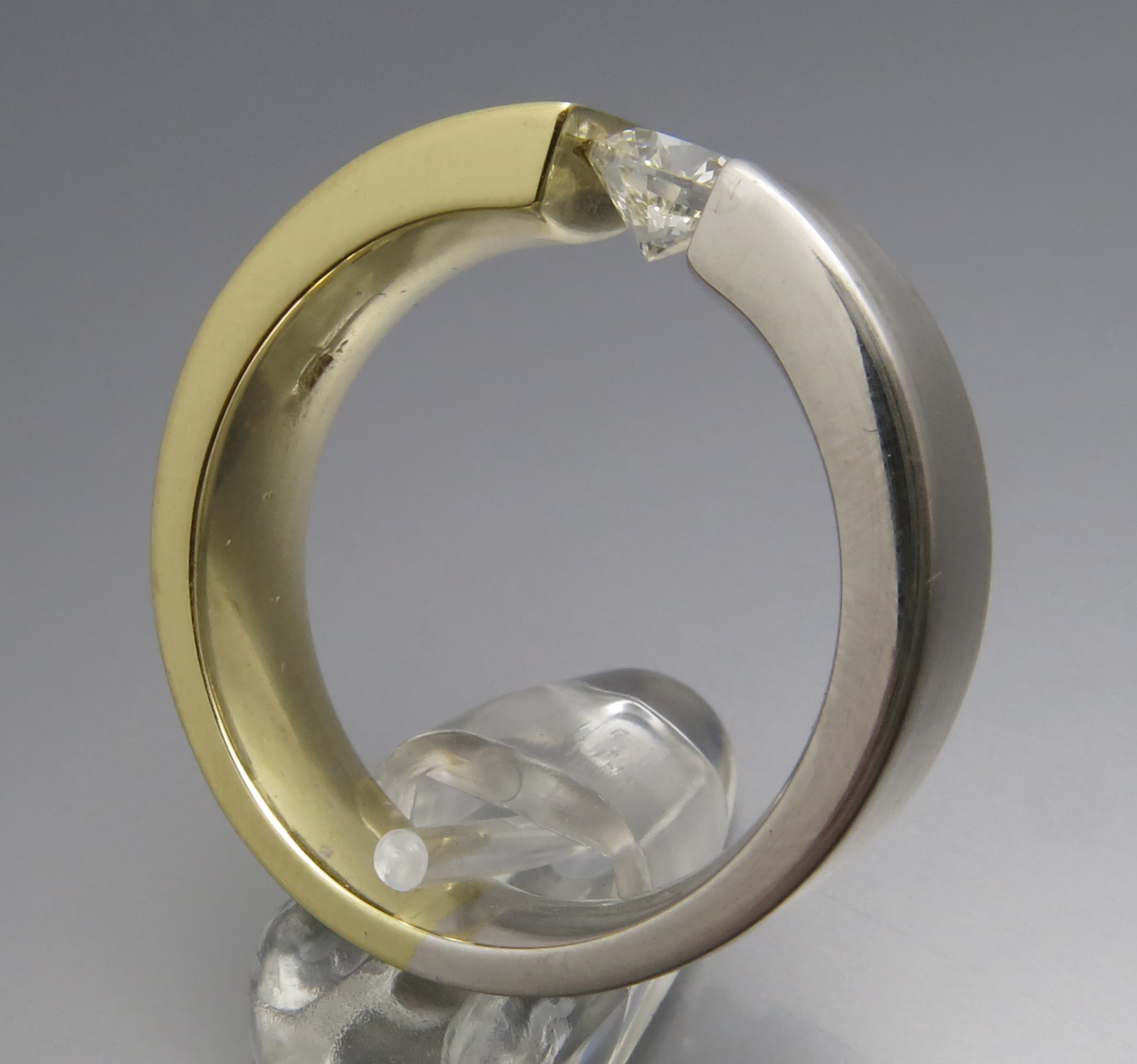 Eleganter Brillant Spannring "Bicolor" – Bild 2