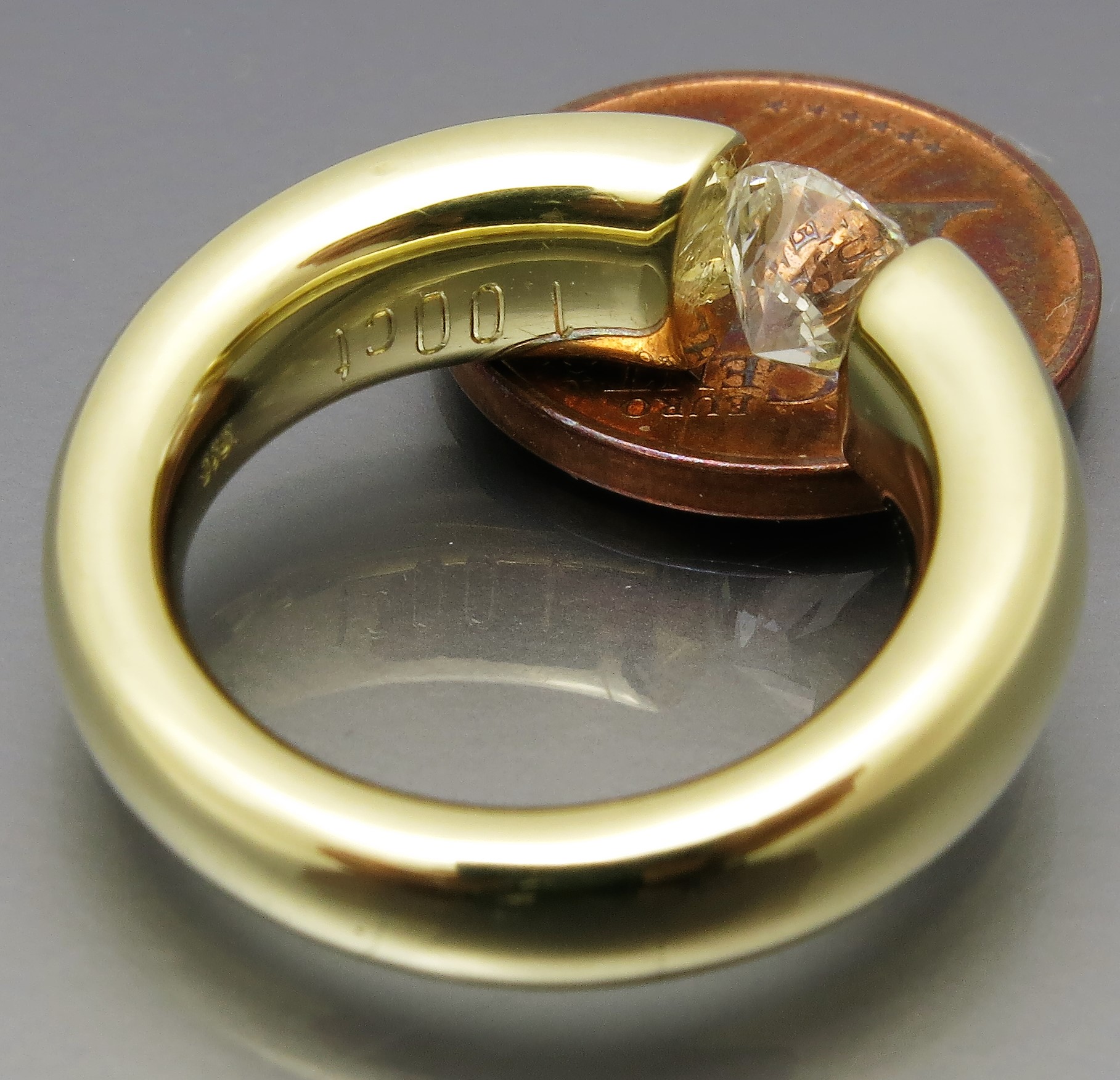 Eleganter Eincaräter Brillant Spannring – Bild 5