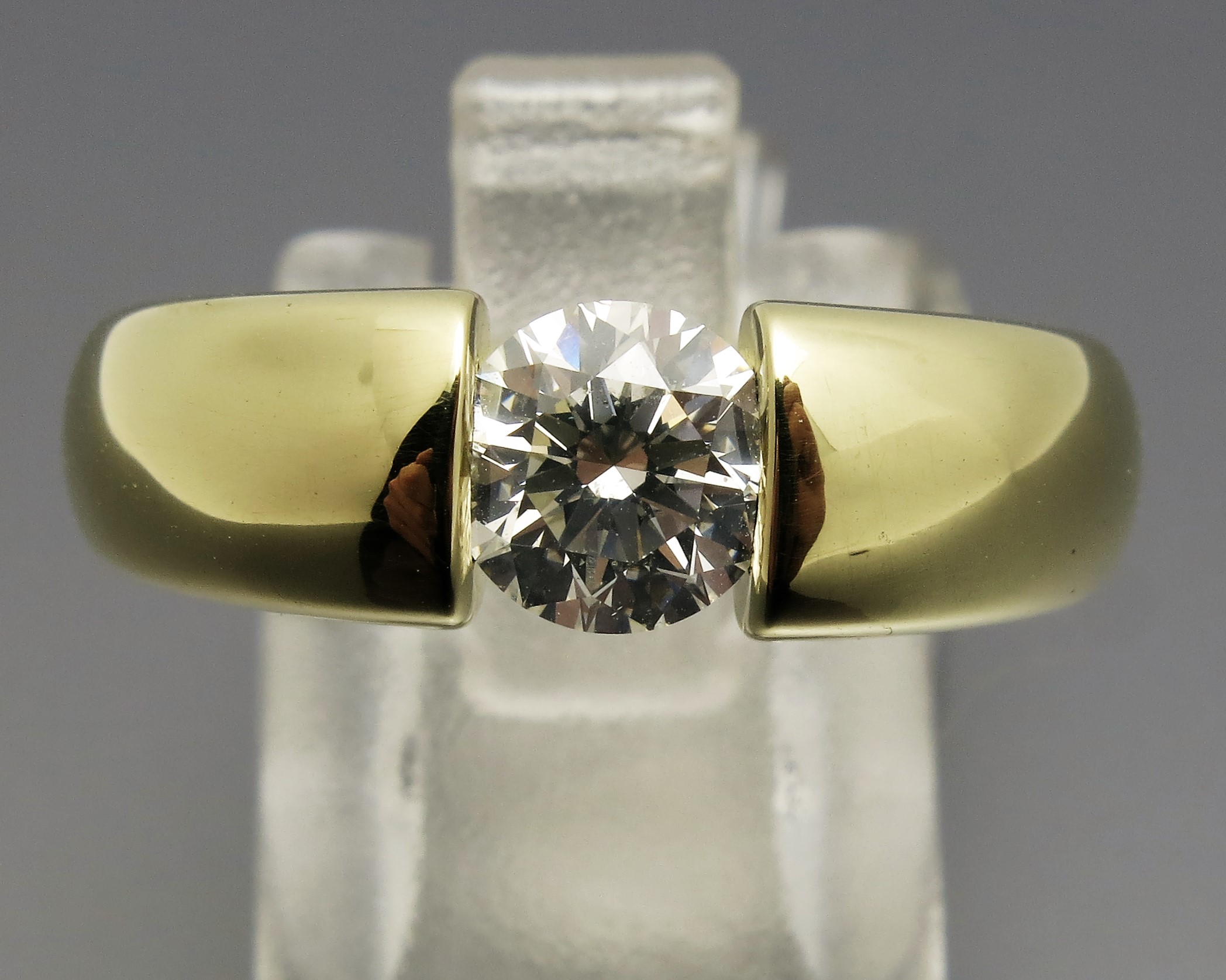 Eleganter Eincaräter Brillant Spannring – Bild 3