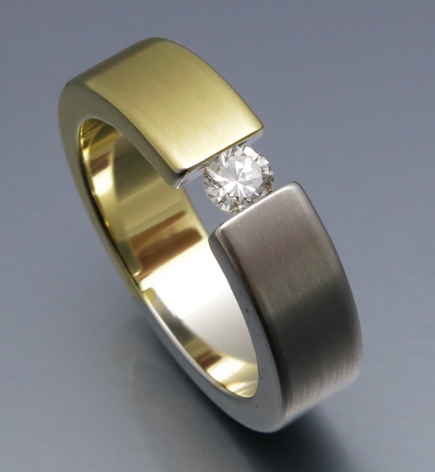Schicker bicolor Brillant Spannring