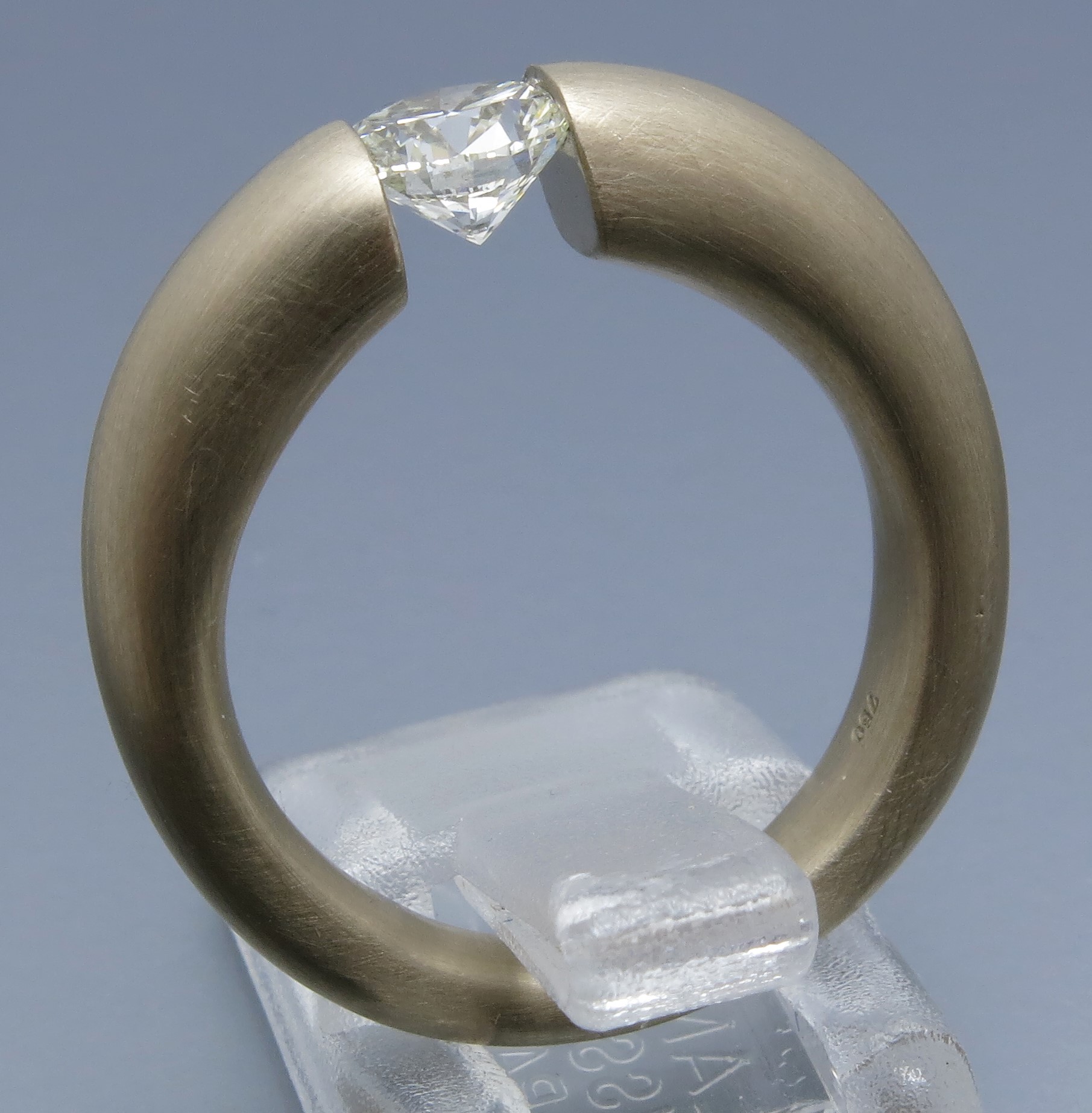Eleganter Eincaräter Brillant Spannring "Verlauf" – Bild 2