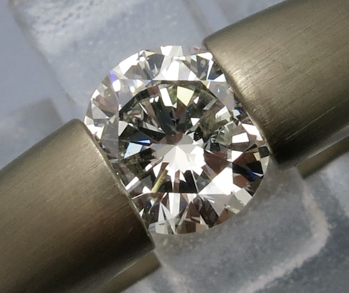 Eleganter Eincaräter Brillant Spannring "Verlauf" – Bild 5