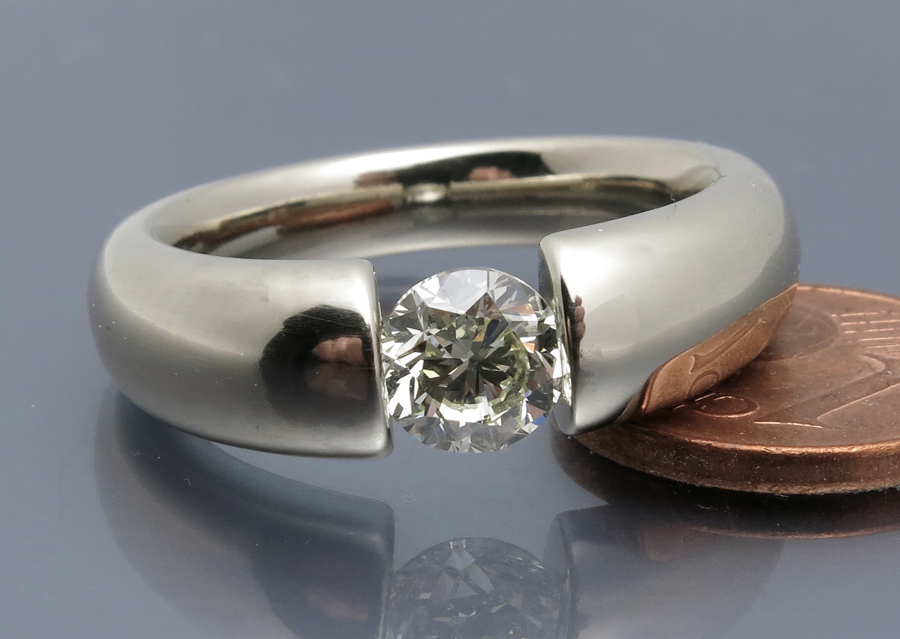 Eleganter Brillant Spannring "Verlauf" – Bild 2
