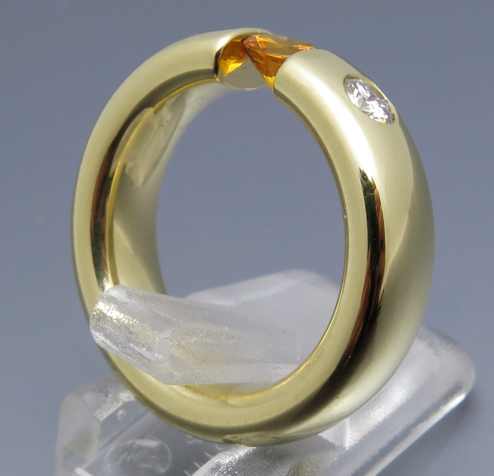 Eleganter Safir Brillant Spannring "Color" – Bild 2