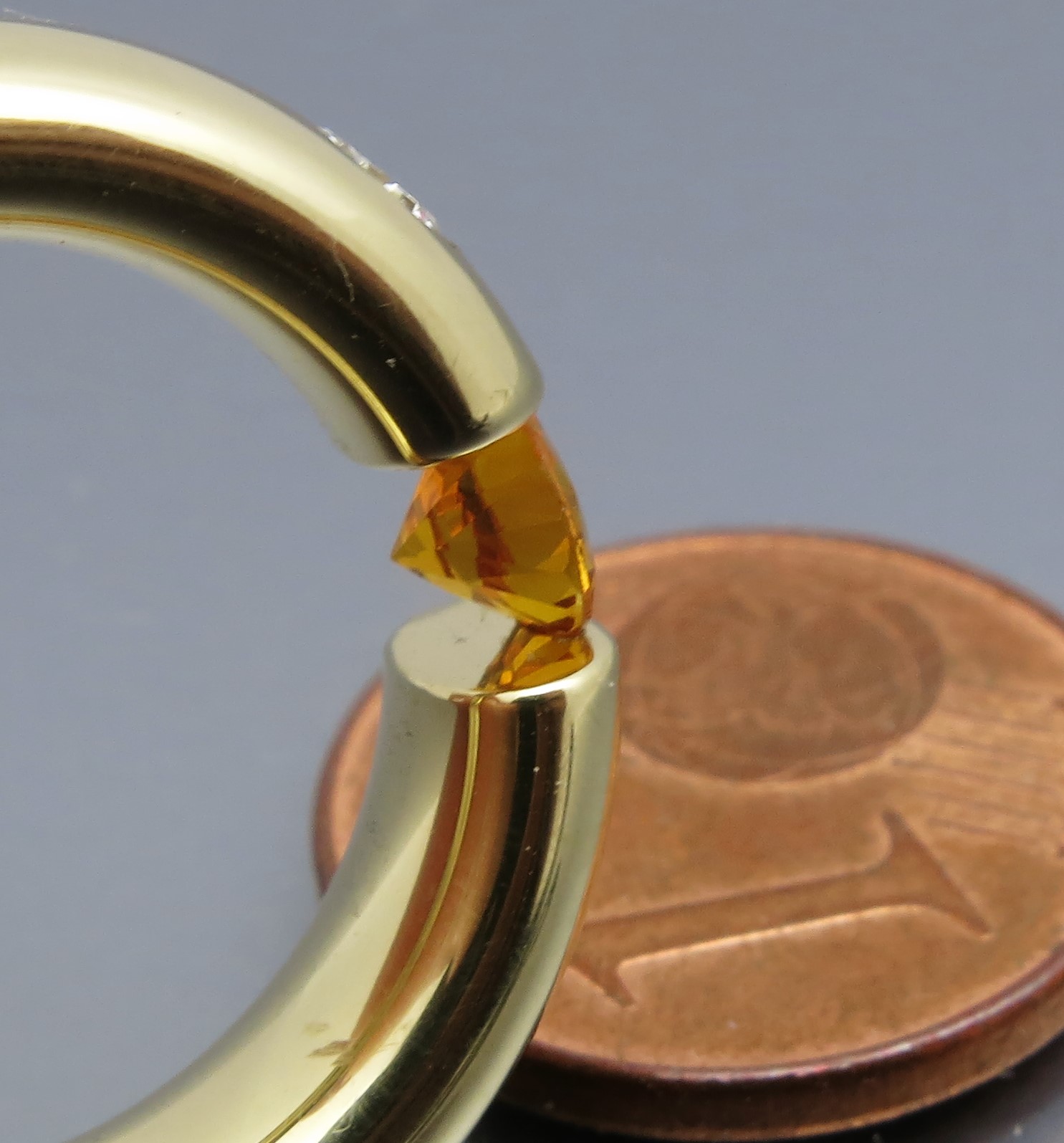 Eleganter Safir Brillant Spannring "Color" – Bild 5